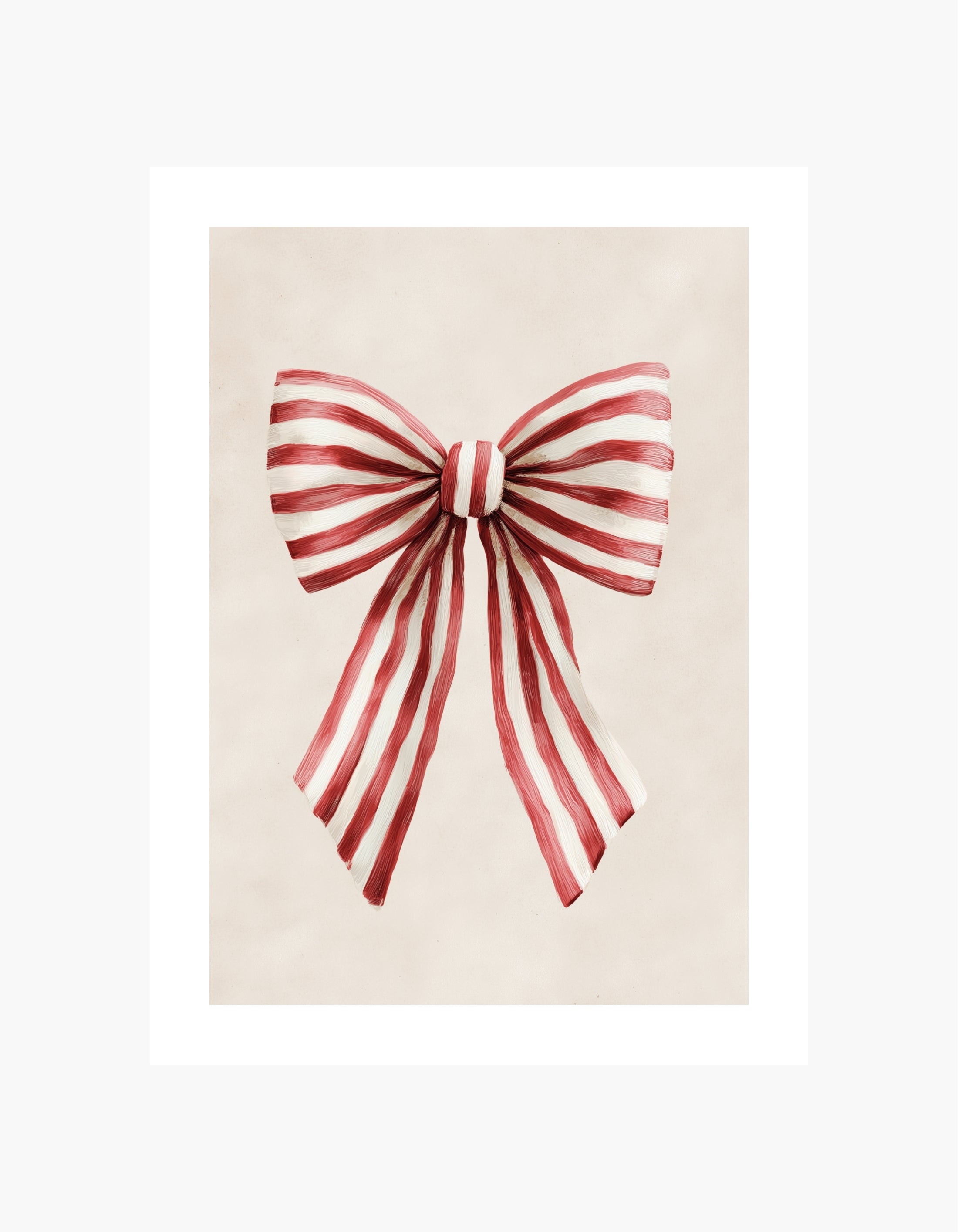 Stripe Bow Poster