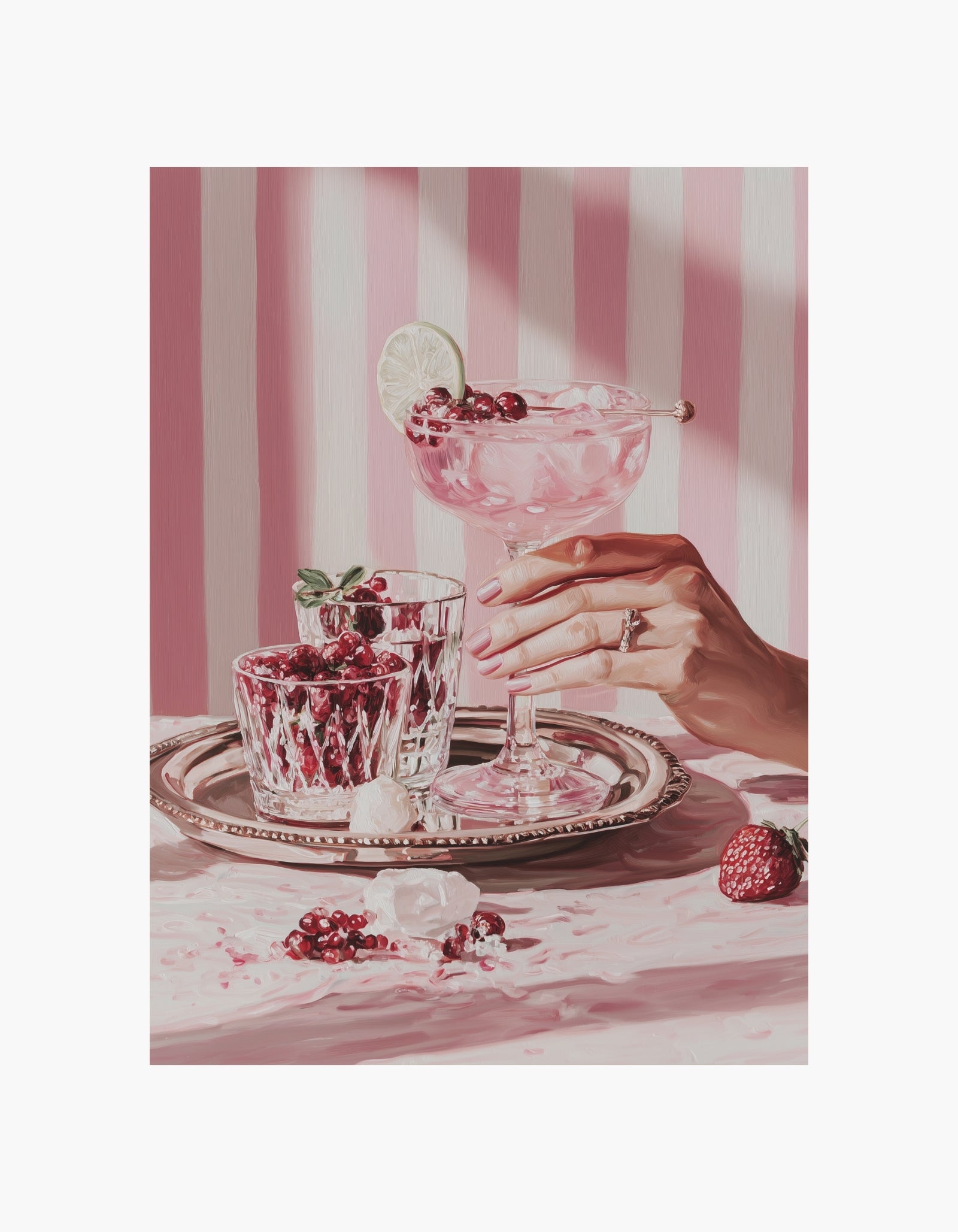 Rosy Drink Poster