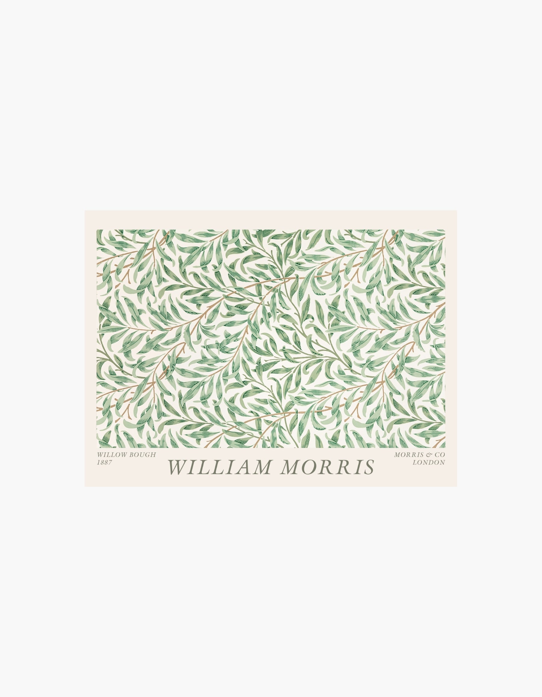 William Morris Willow Green Poster