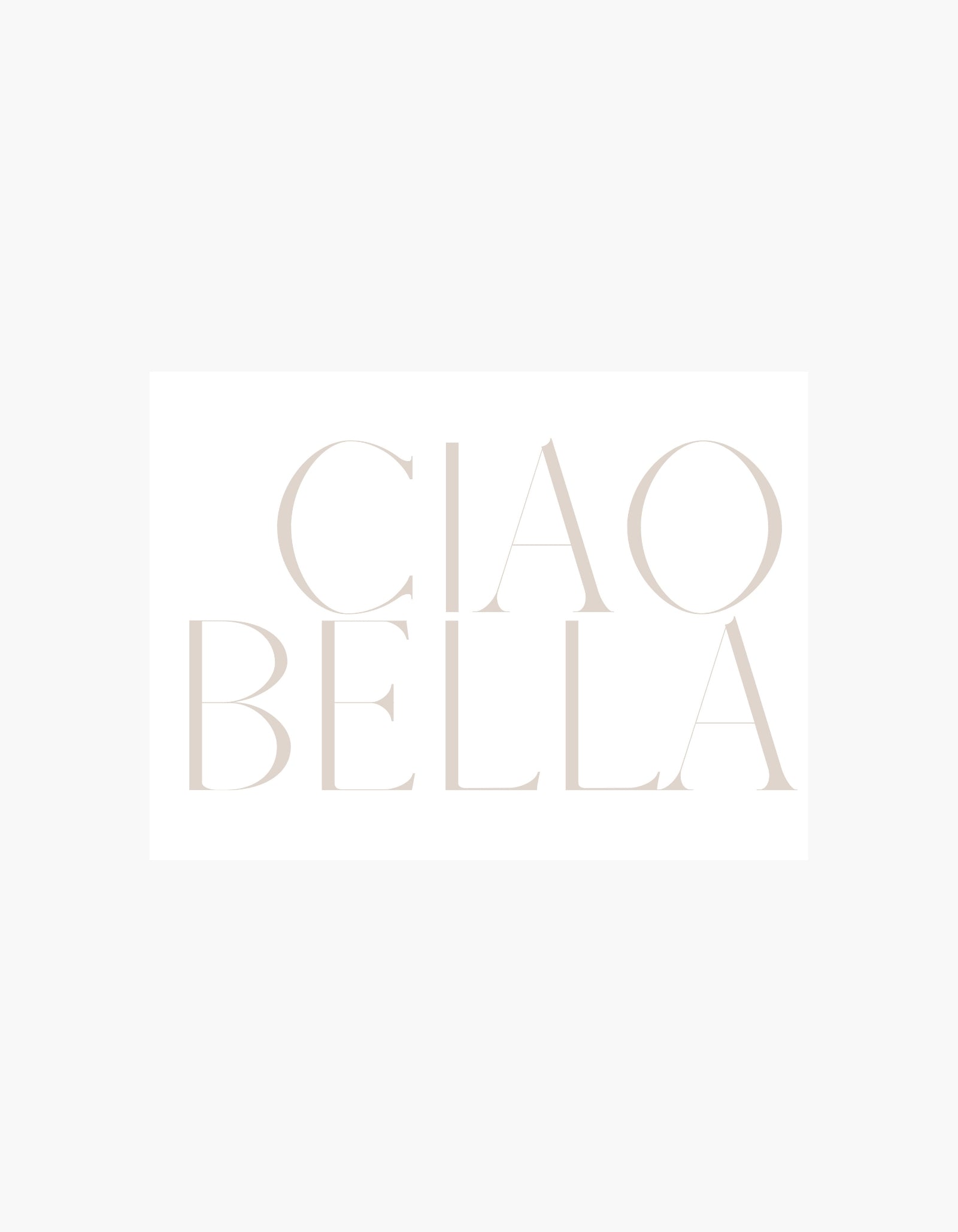 Ciao Bella Poster