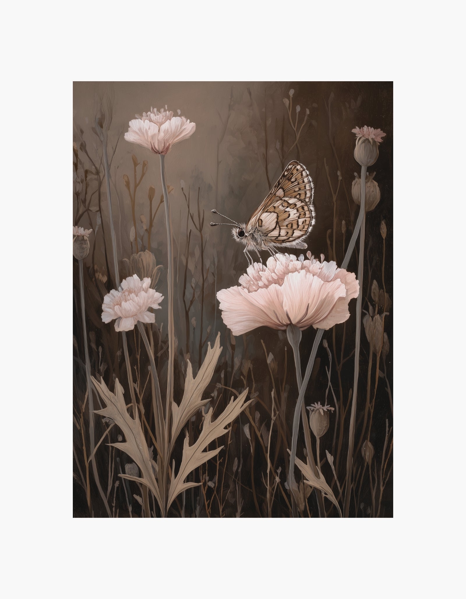 Butterfly in Bloom Poster