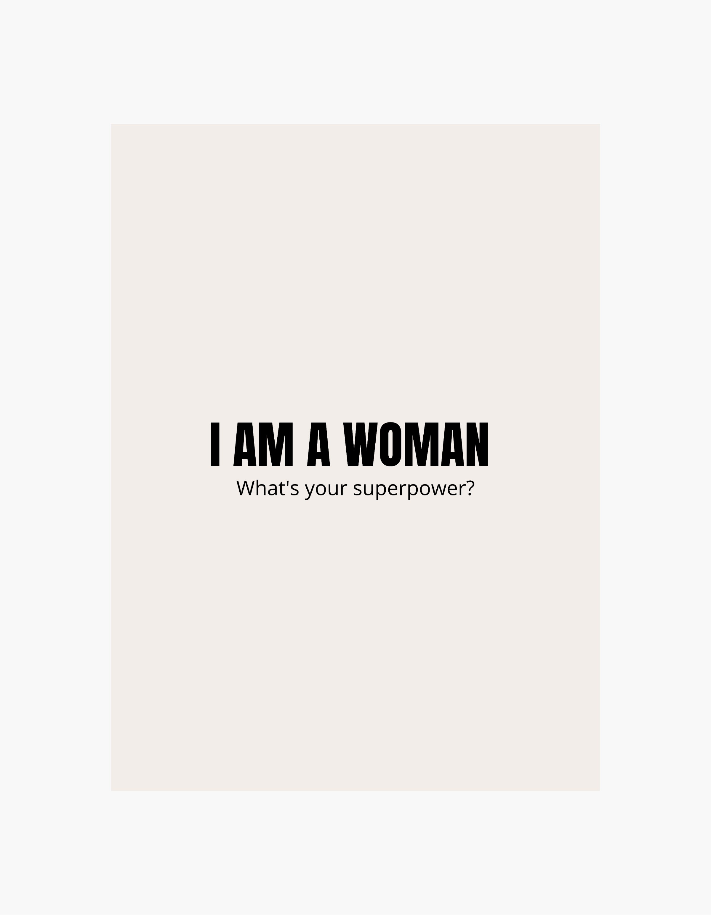 I Am a Woman Poster