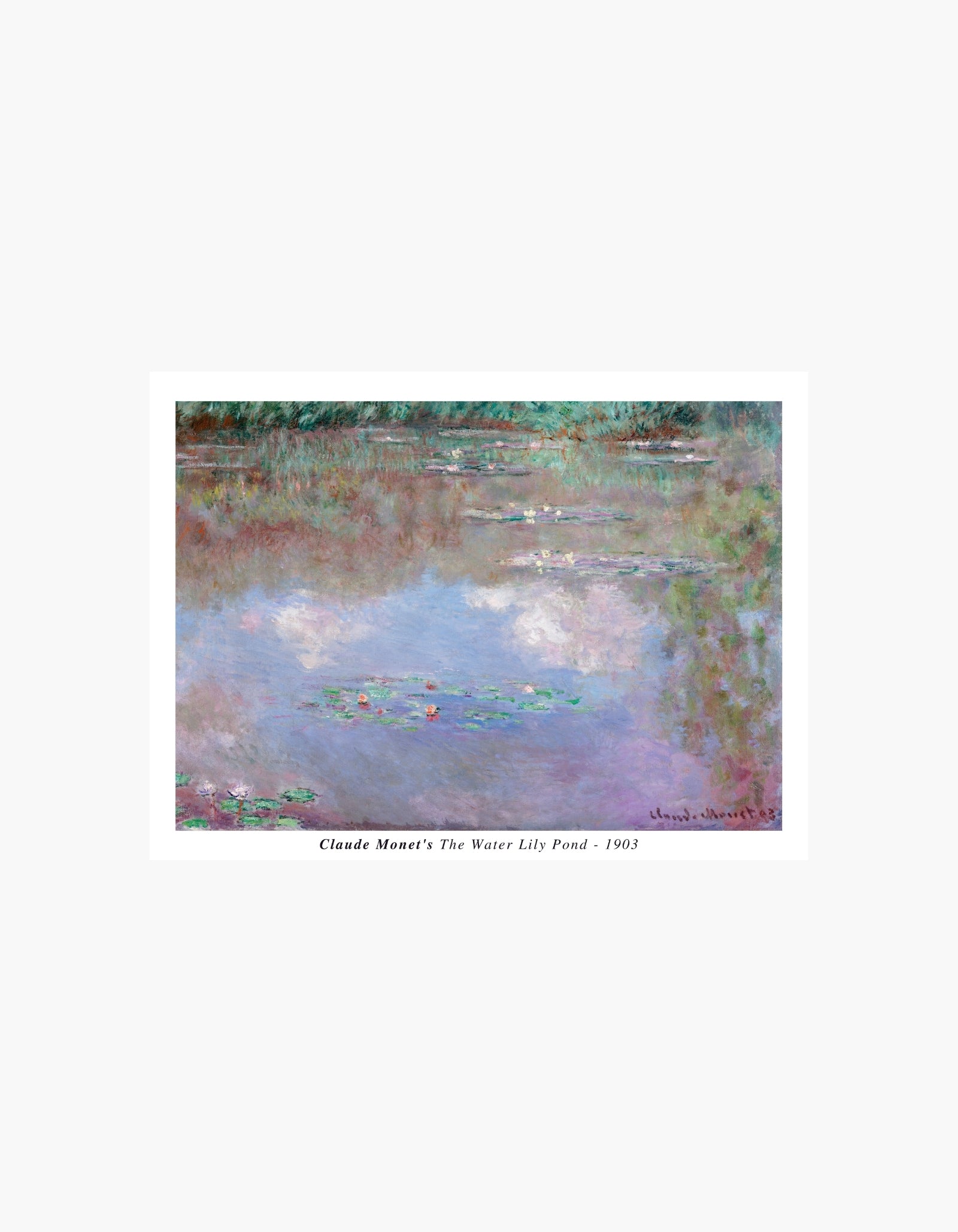 Monet The Water Lily Pond Poster