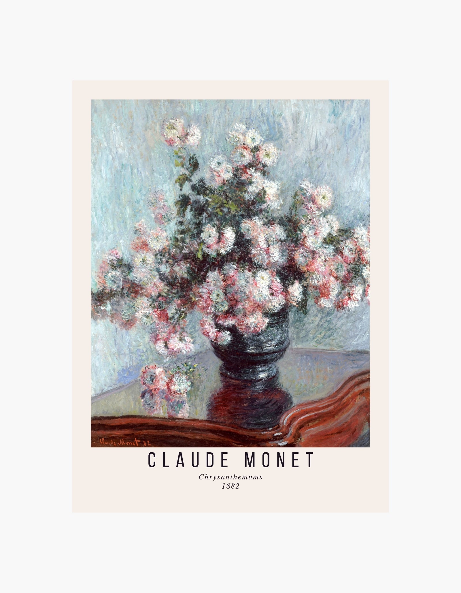 Monet Chrysanthemums Poster