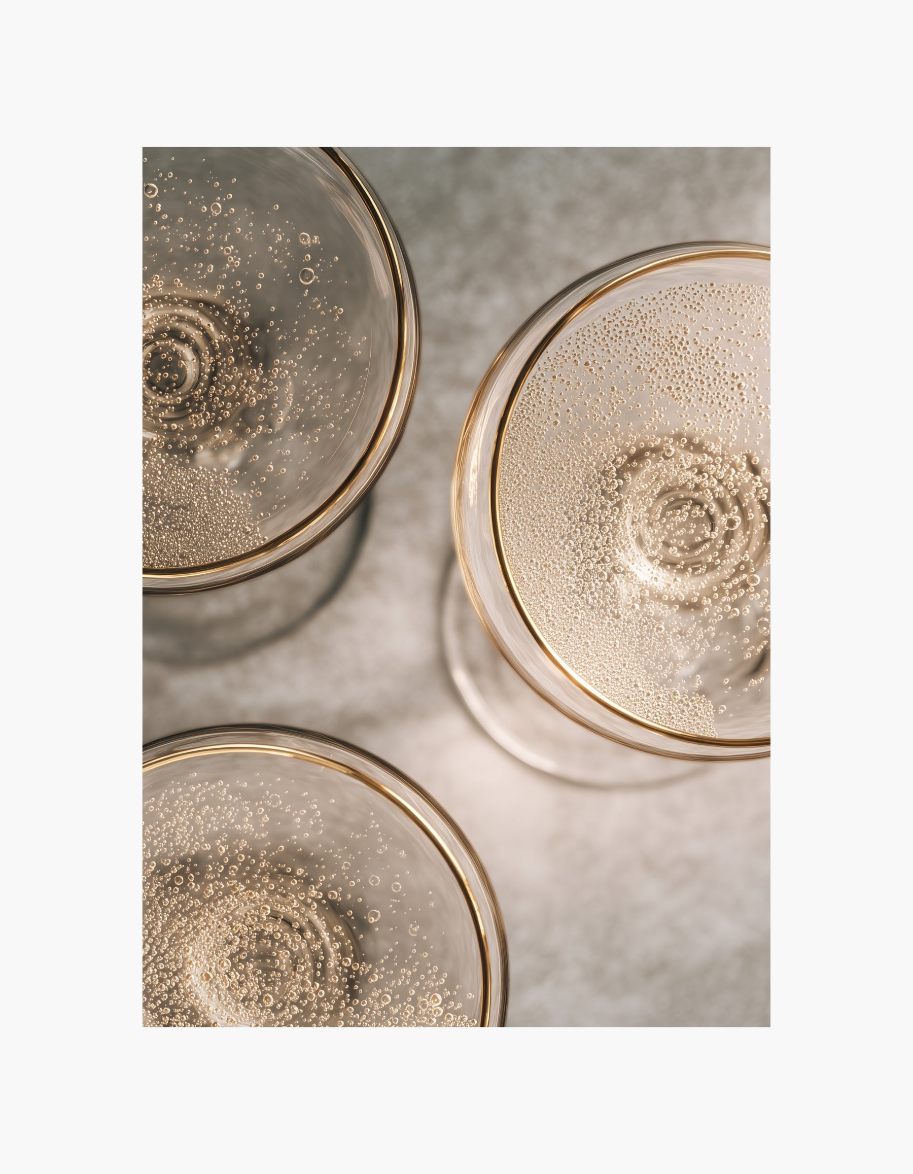 Champagne Circles Poster