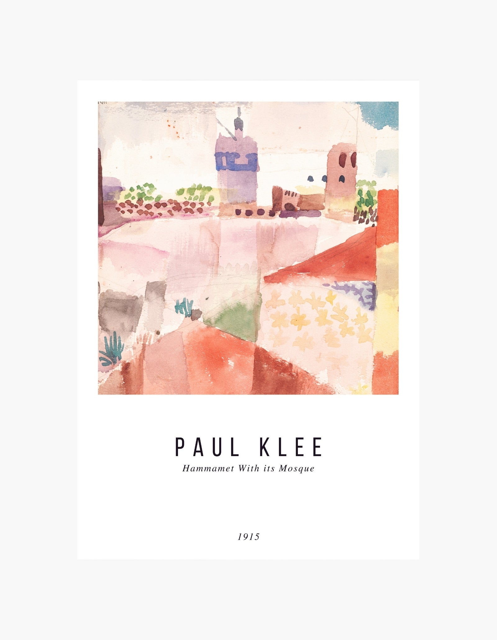 Paul Klee Hammamet With Its Mosque Poster