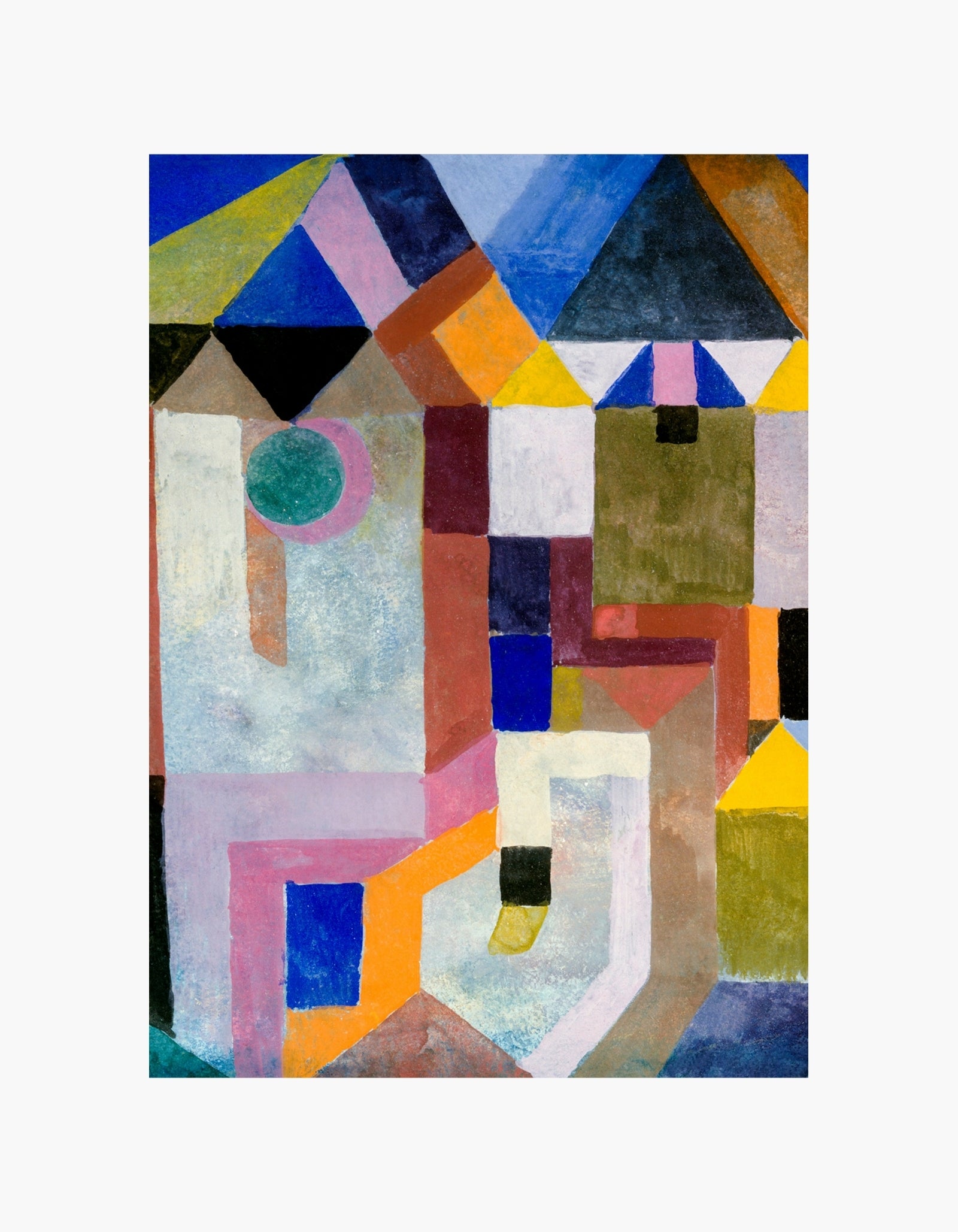 Paul Klee Colorful Architecture Poster