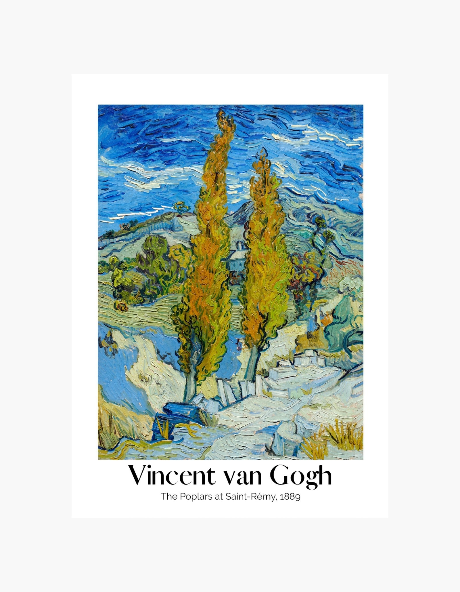 Van Gogh The Poplars at Saint-Rémy Poster