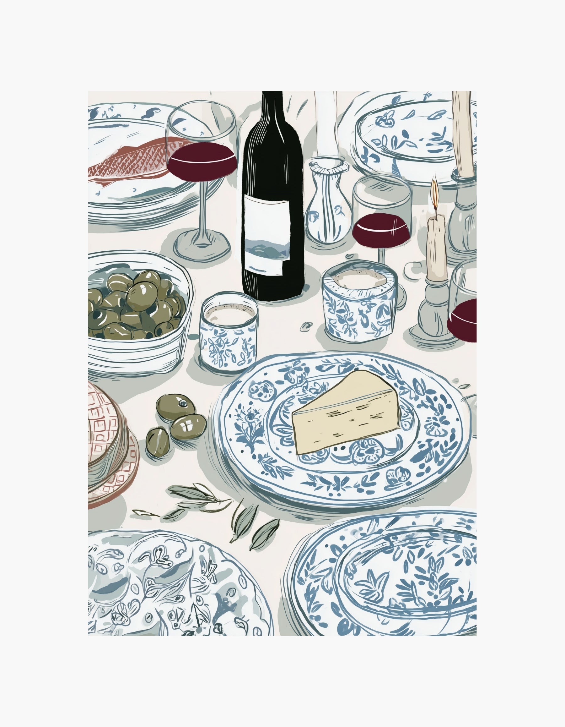Mediterranean Table Poster
