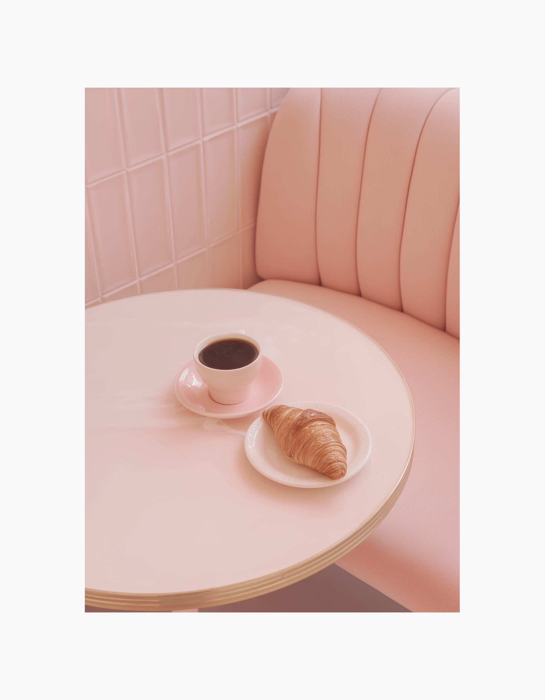 Coffee & Croissant Poster