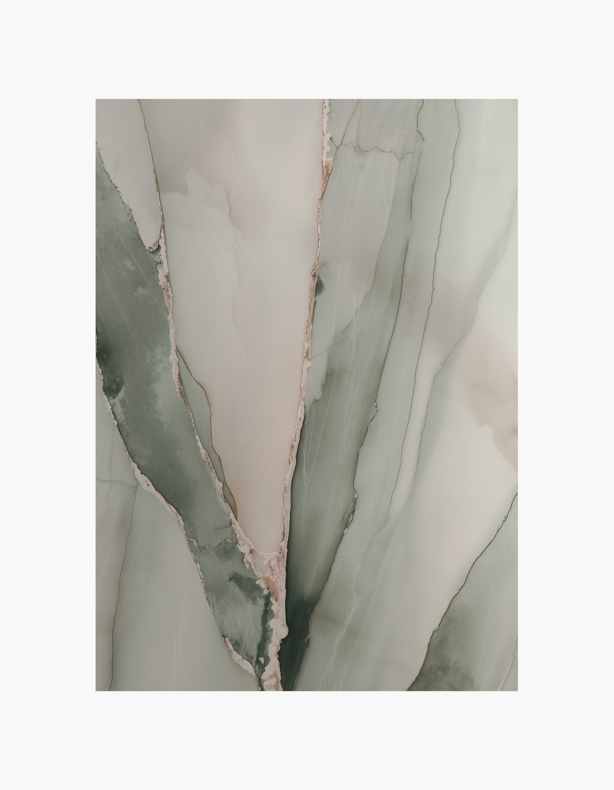 Soft Green Marble Poster