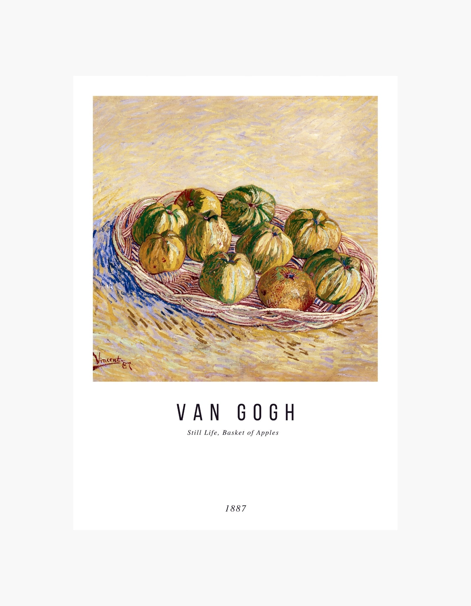 Van Gogh Basket of Apples Poster