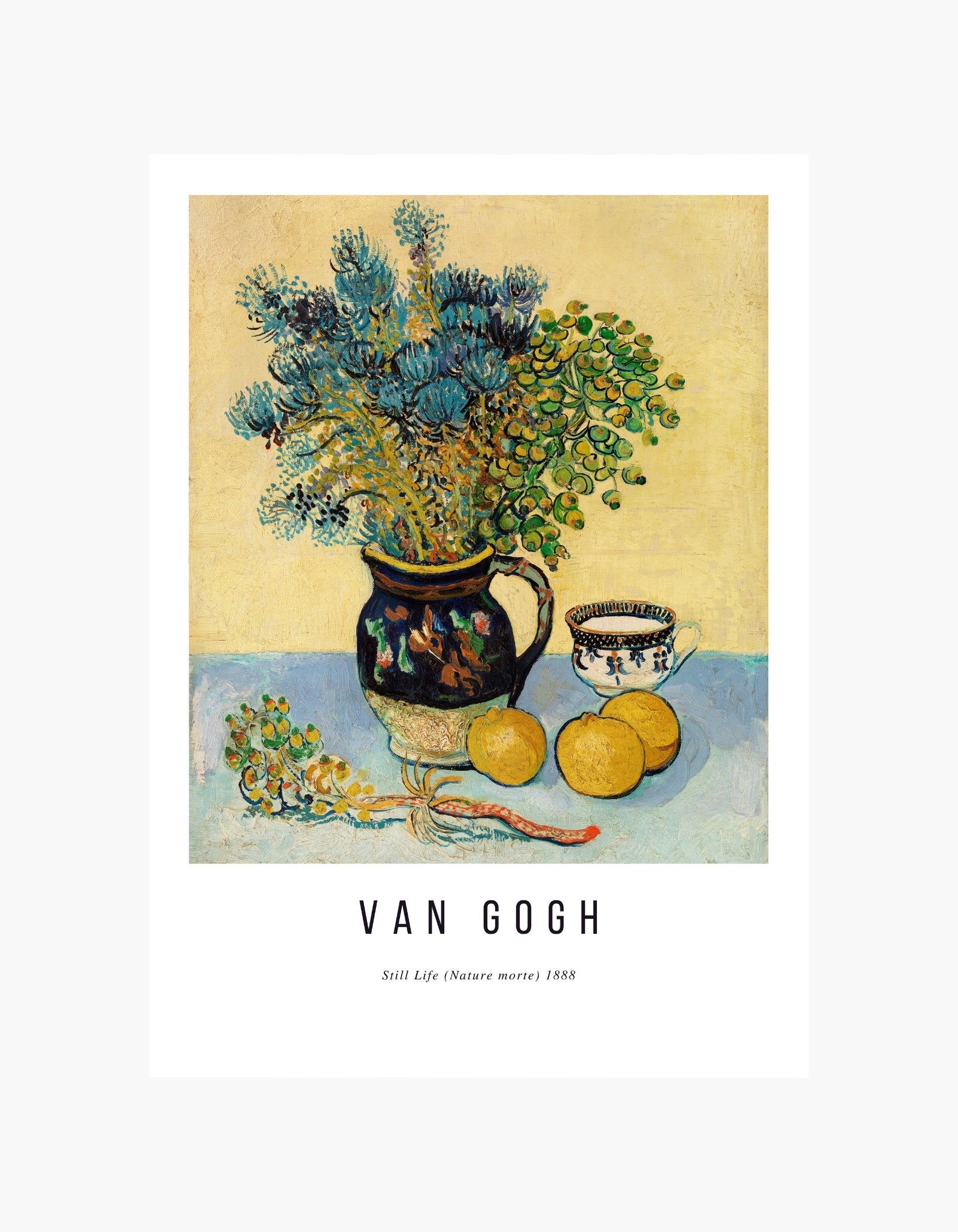 Van Gogh Flowers and Lemons Poster