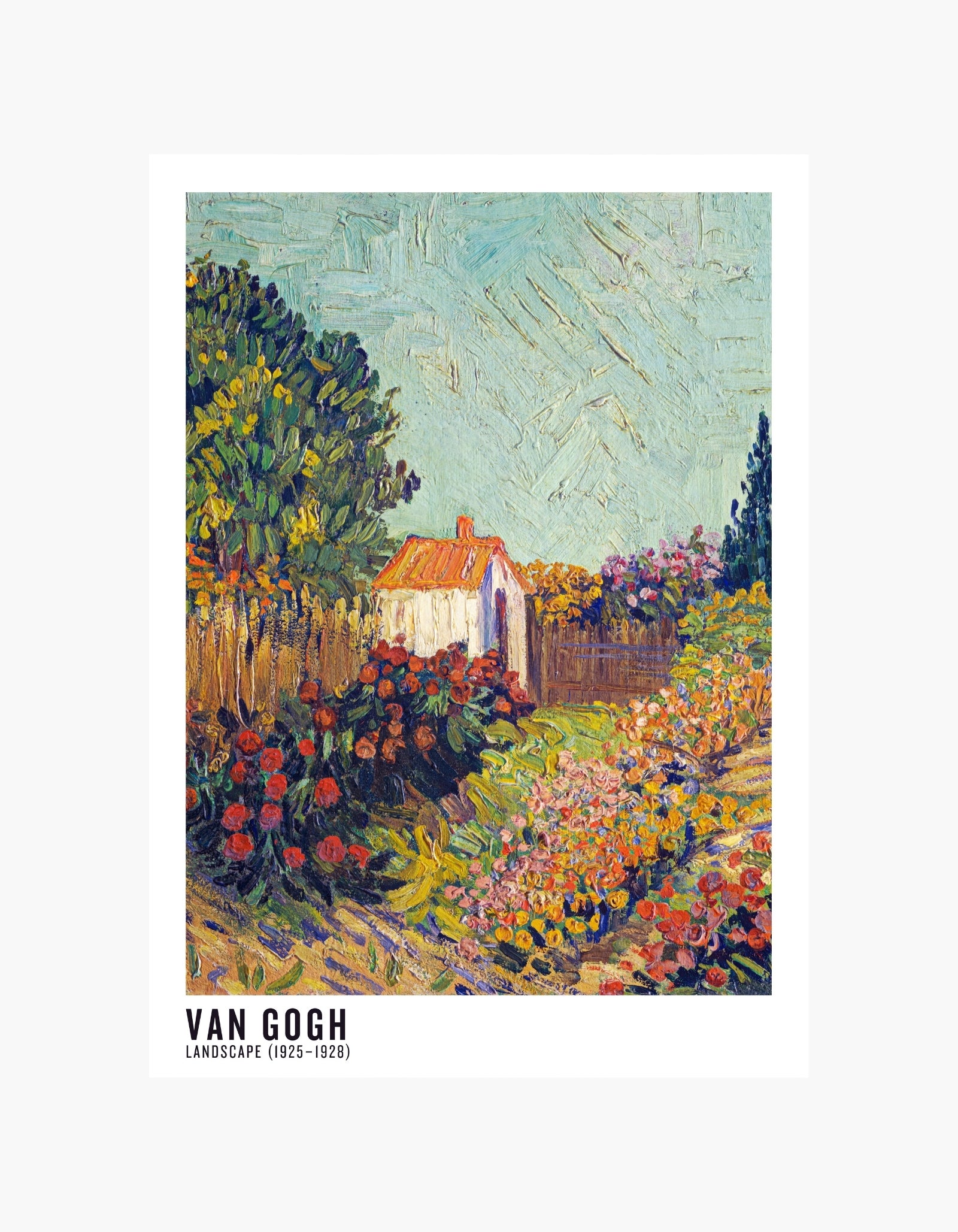 Van Gogh Garden Landscape Poster