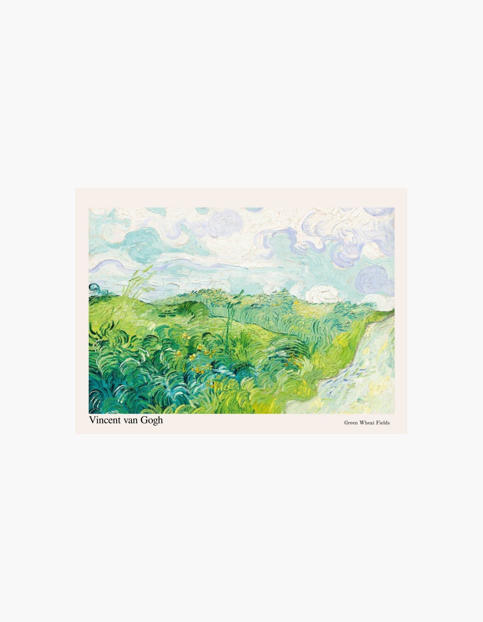 Van Gogh Green Wheat Fields Poster