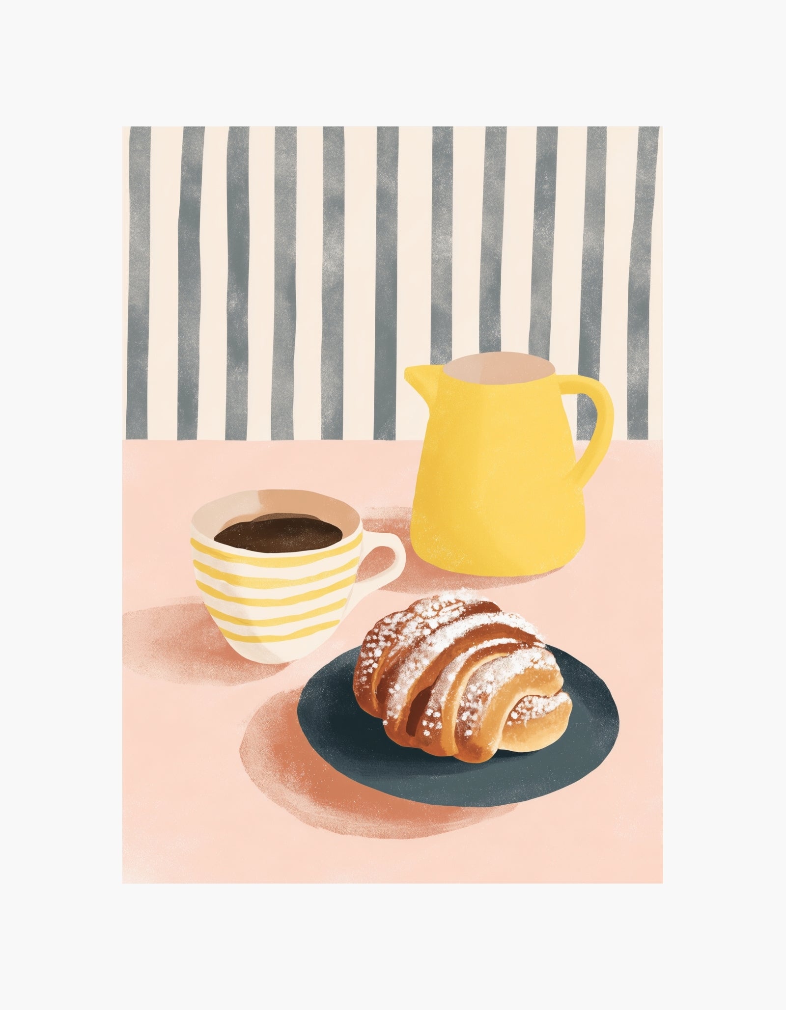 Coffee & Croissant Poster