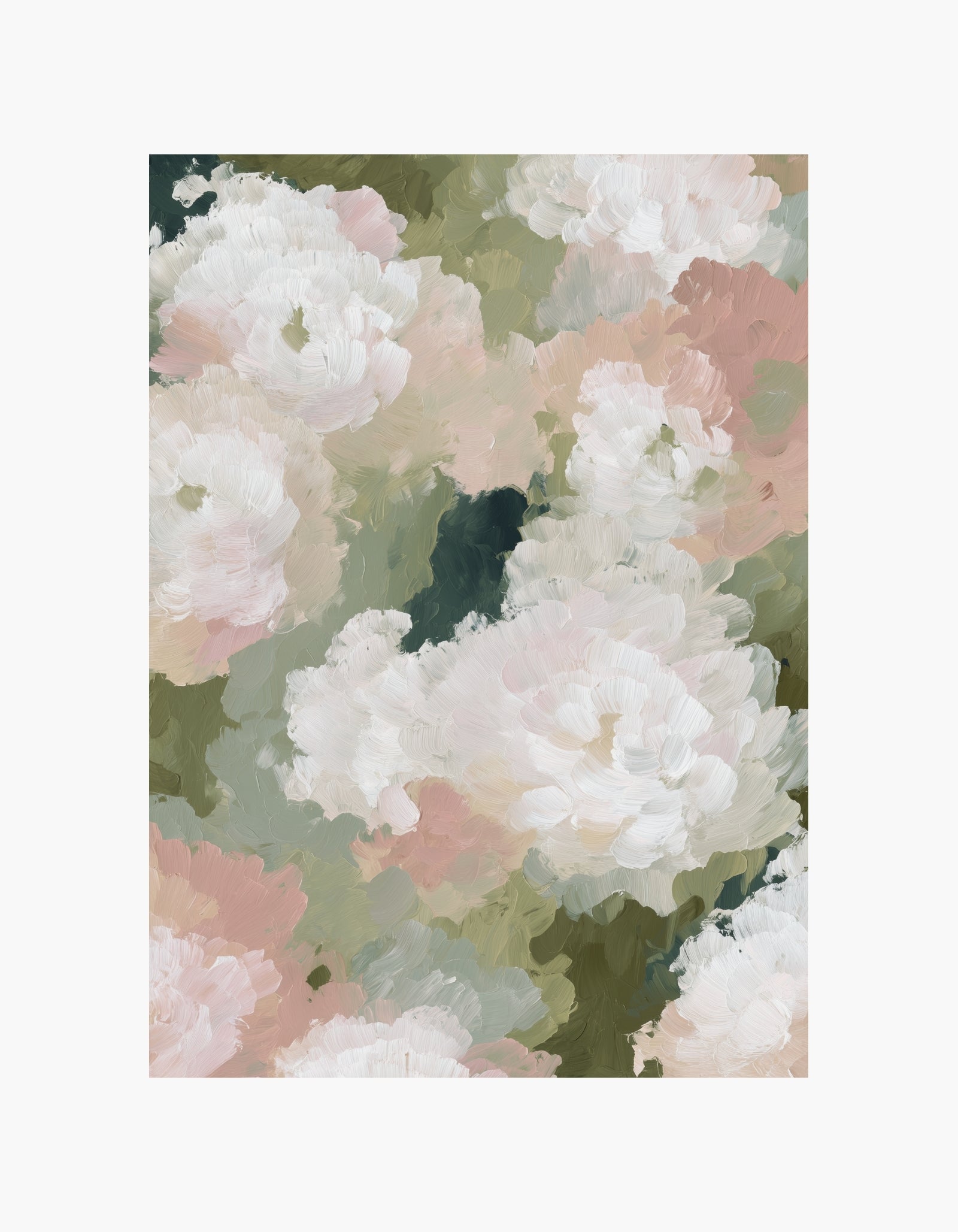 Soft Garden Blooms Poster