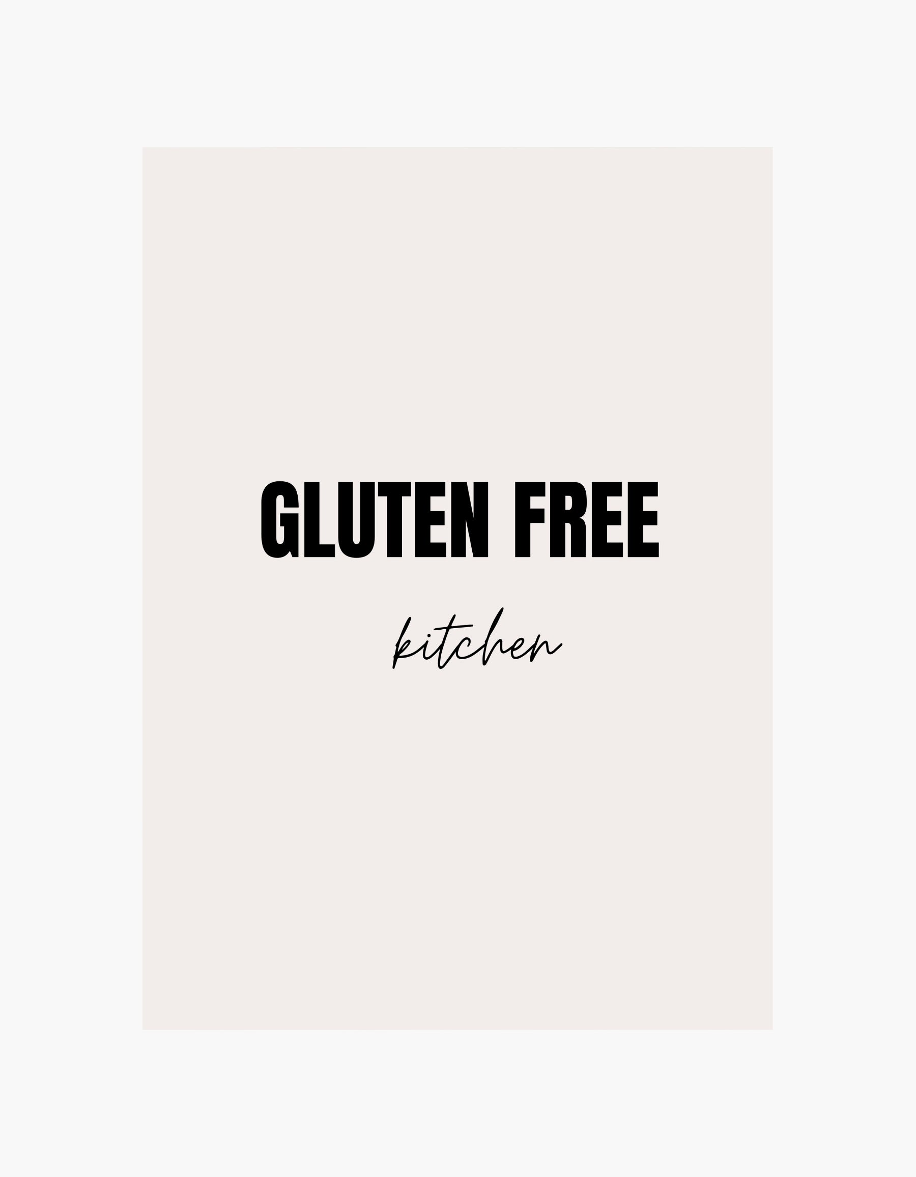 Gluten Free Kitchen Poster