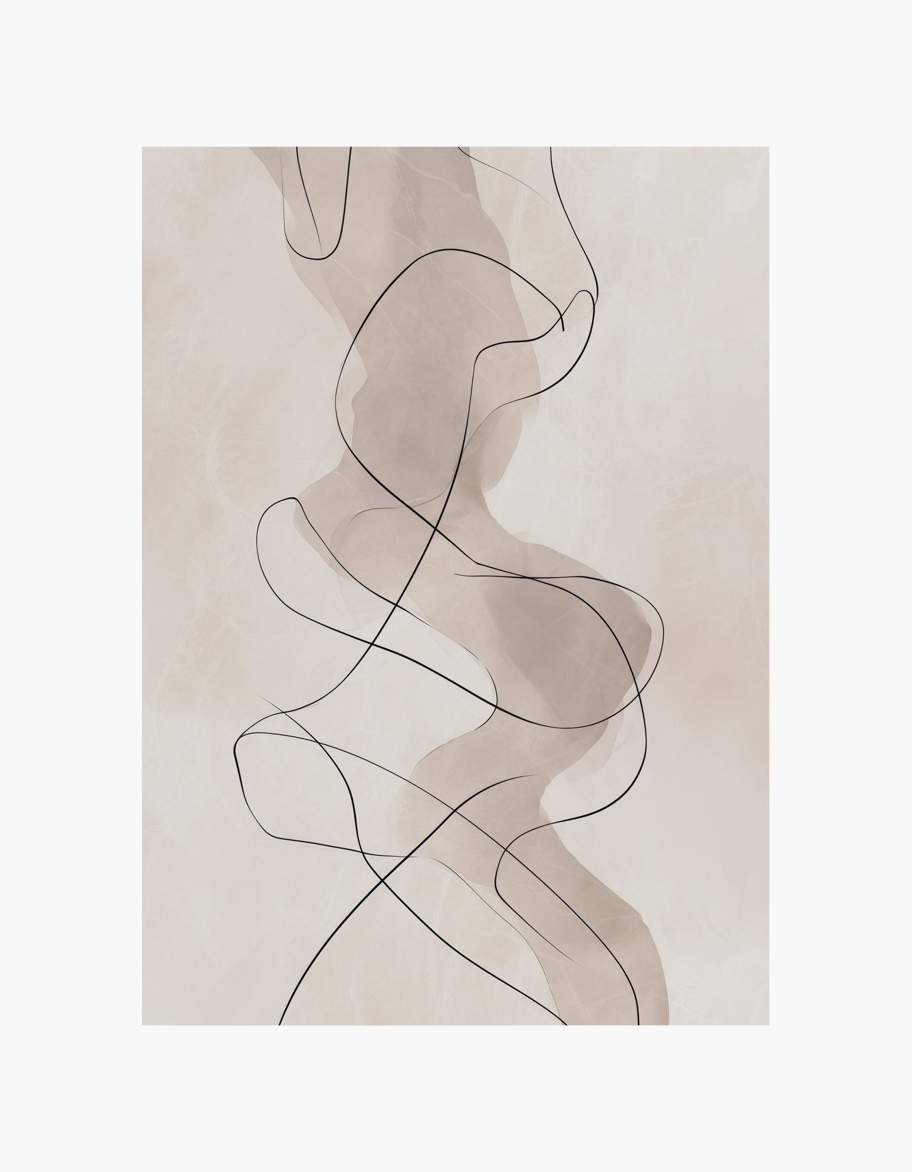 Abstract Line Art One Poster