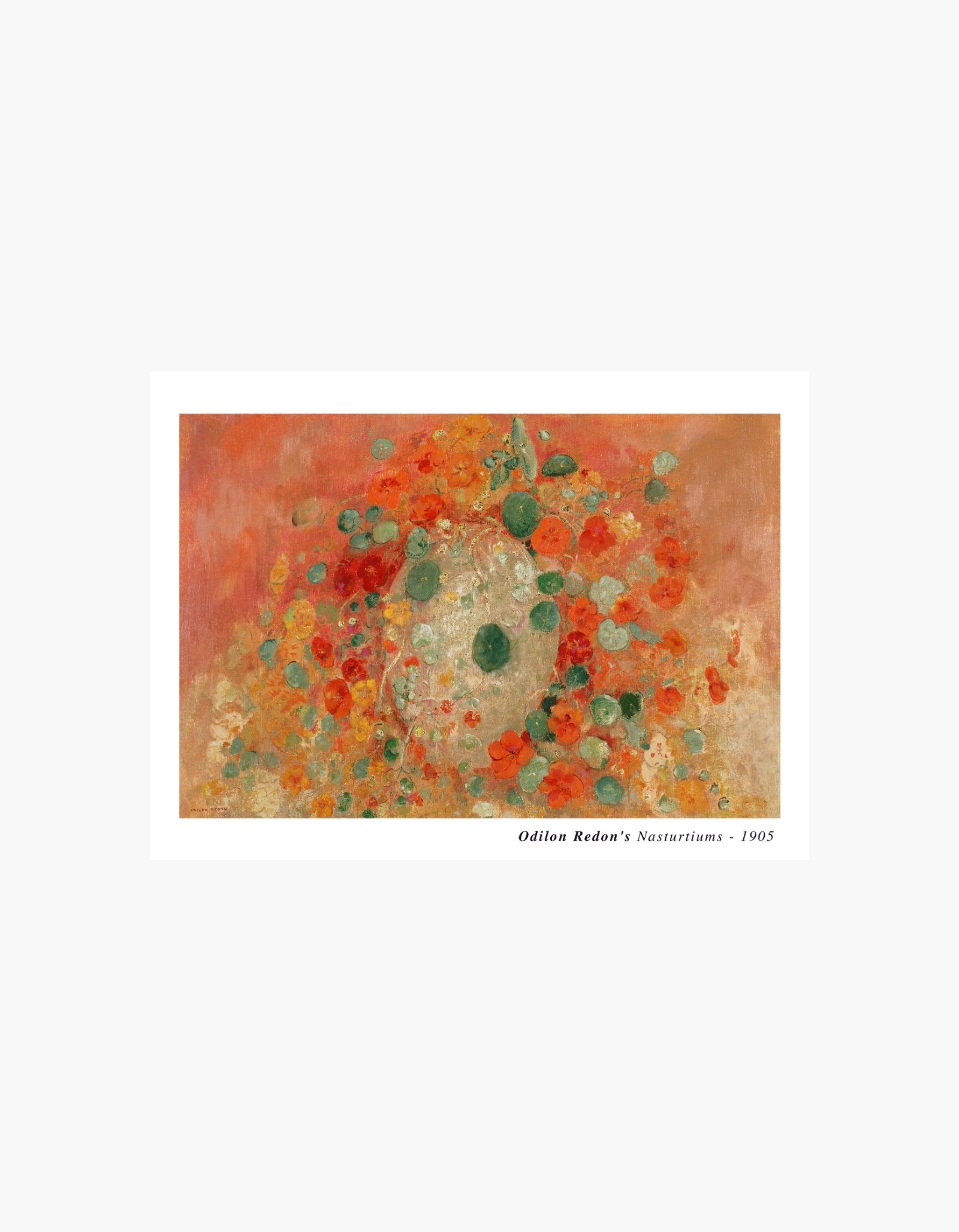 Odilon Redon Nasturtiums Poster