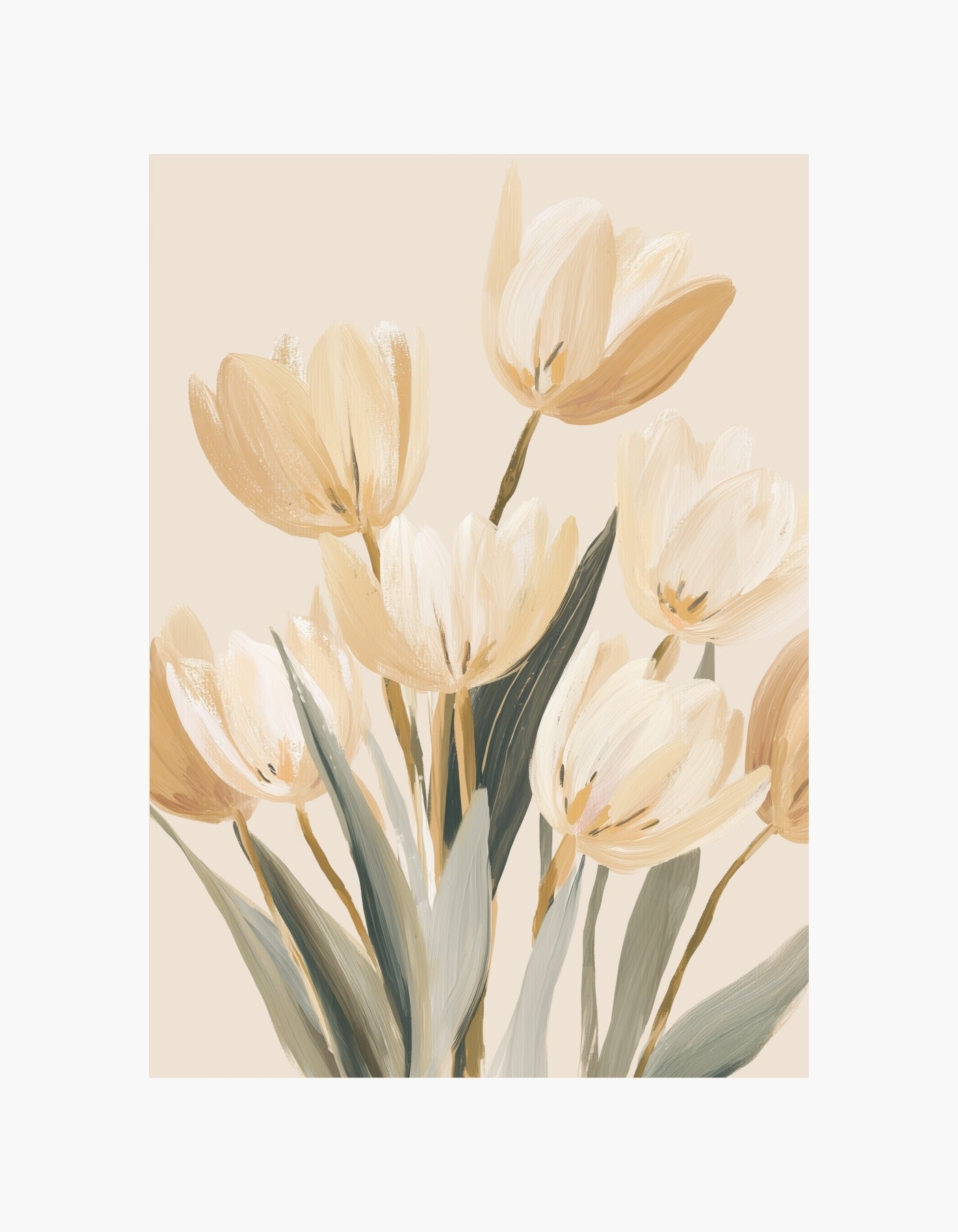 Yellow Tulips Poster