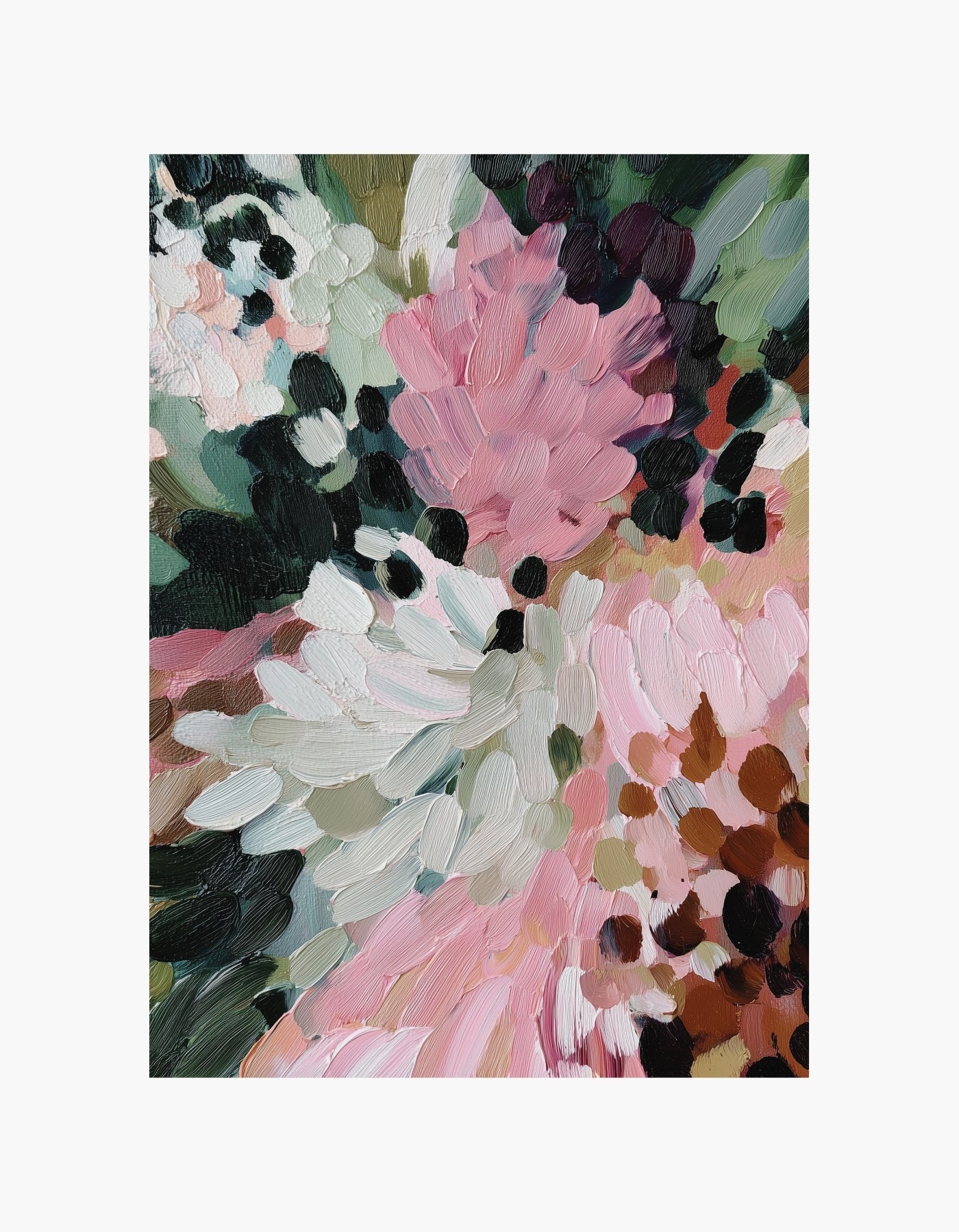 Blush Garden Texture Poster