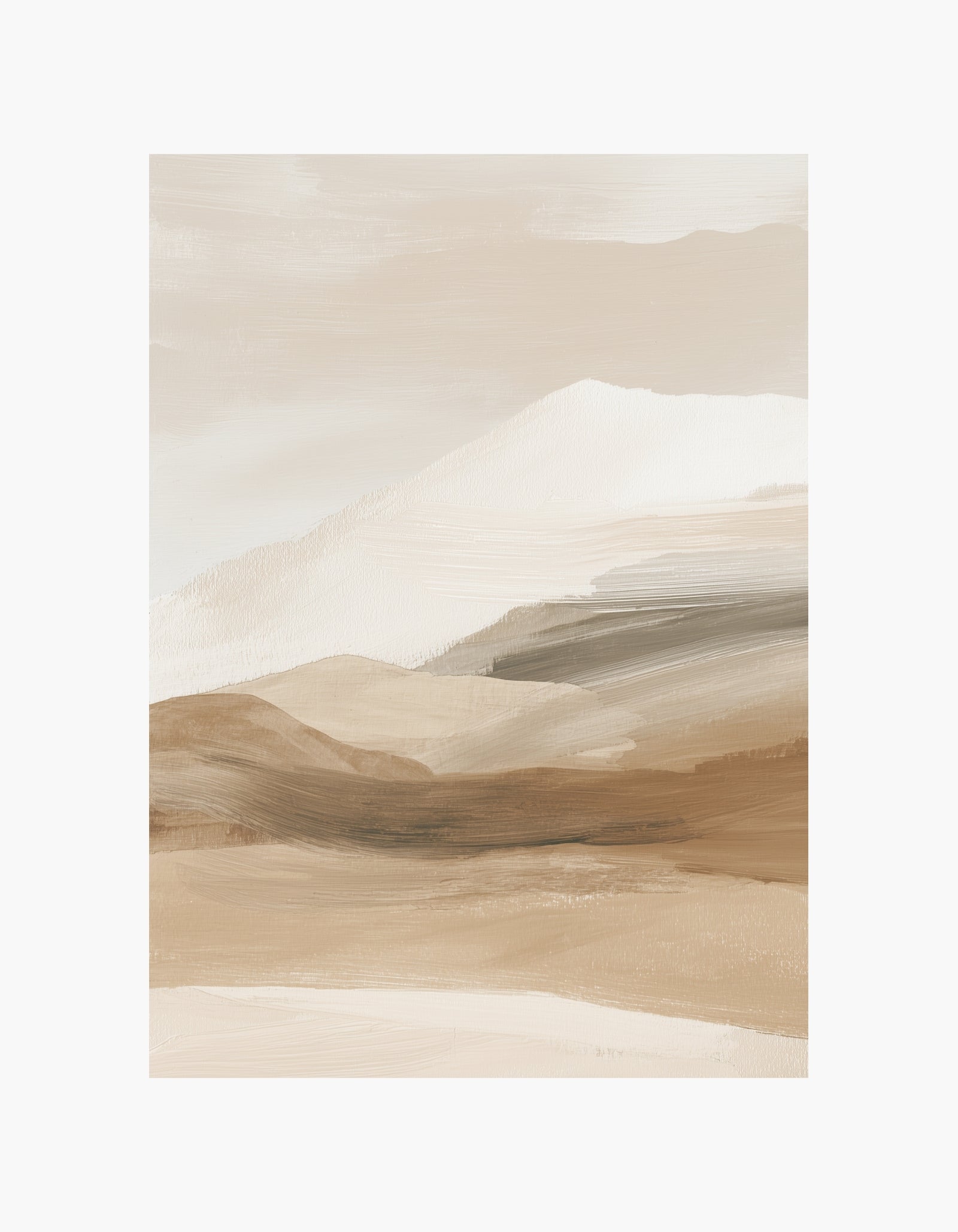 Soft Desert Layers Poster