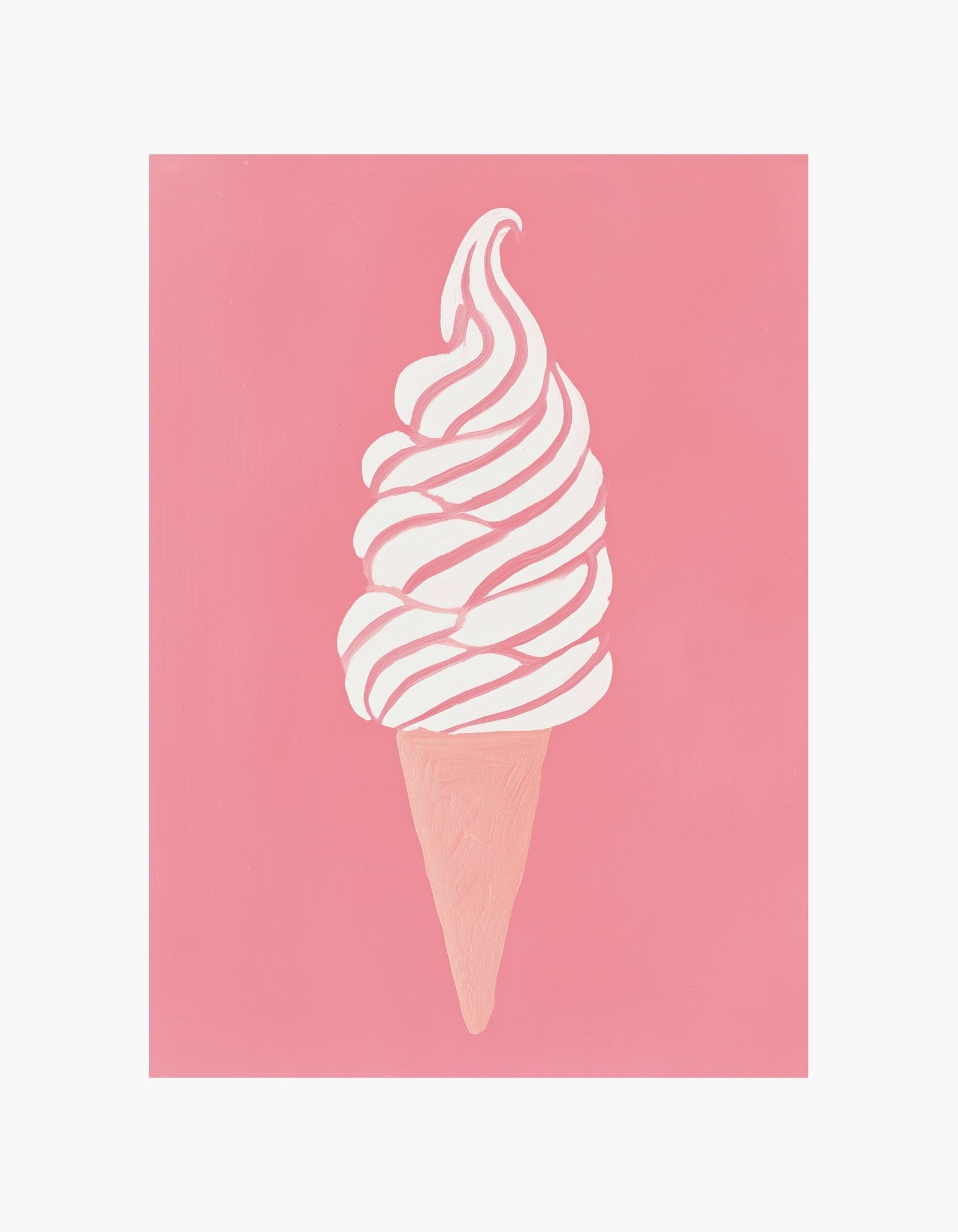 Pink Ice Cream Poster
