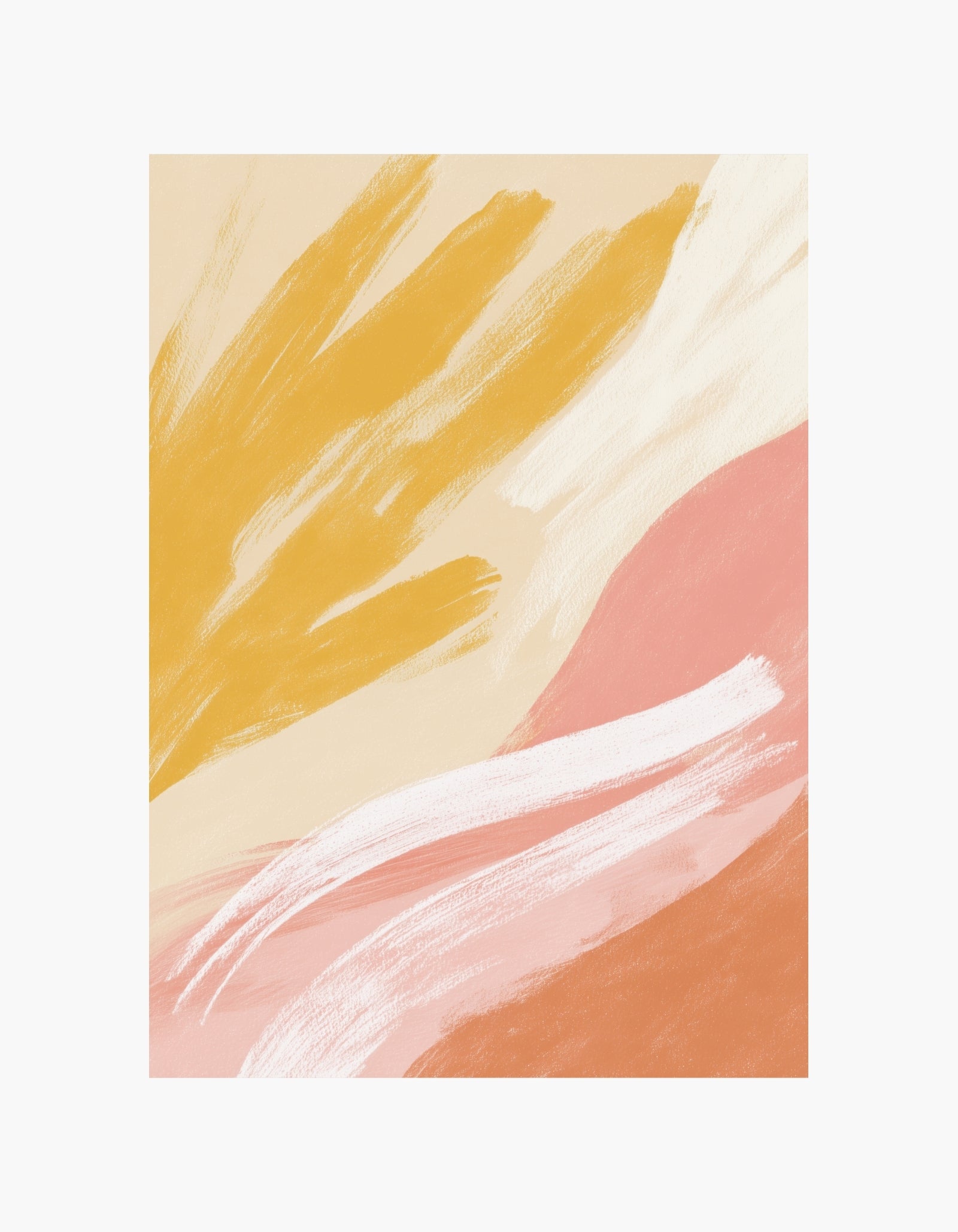 Warm Sunset Abstract Poster