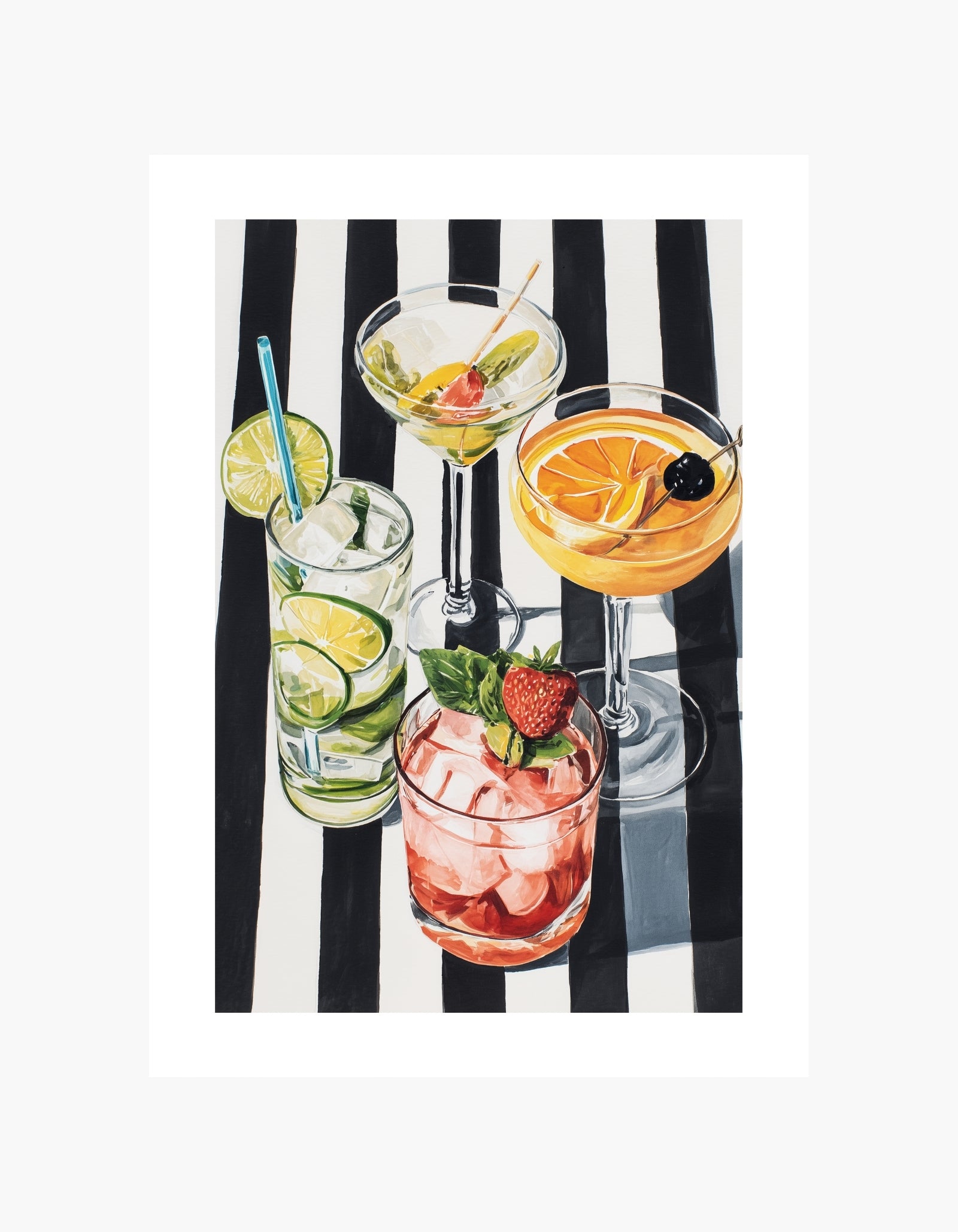 Cocktail Party Art Poster