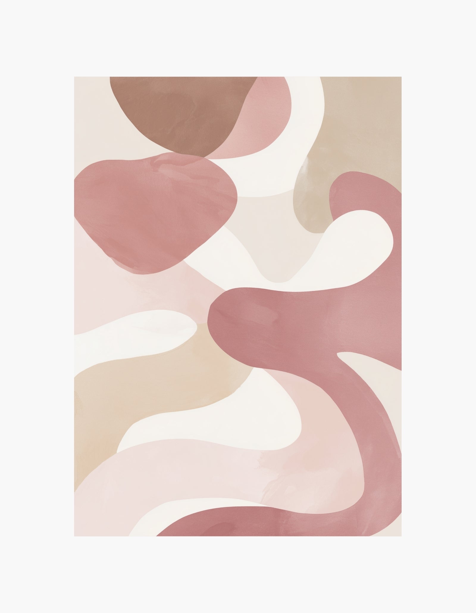 Blush Flow Abstract No.1 Poster