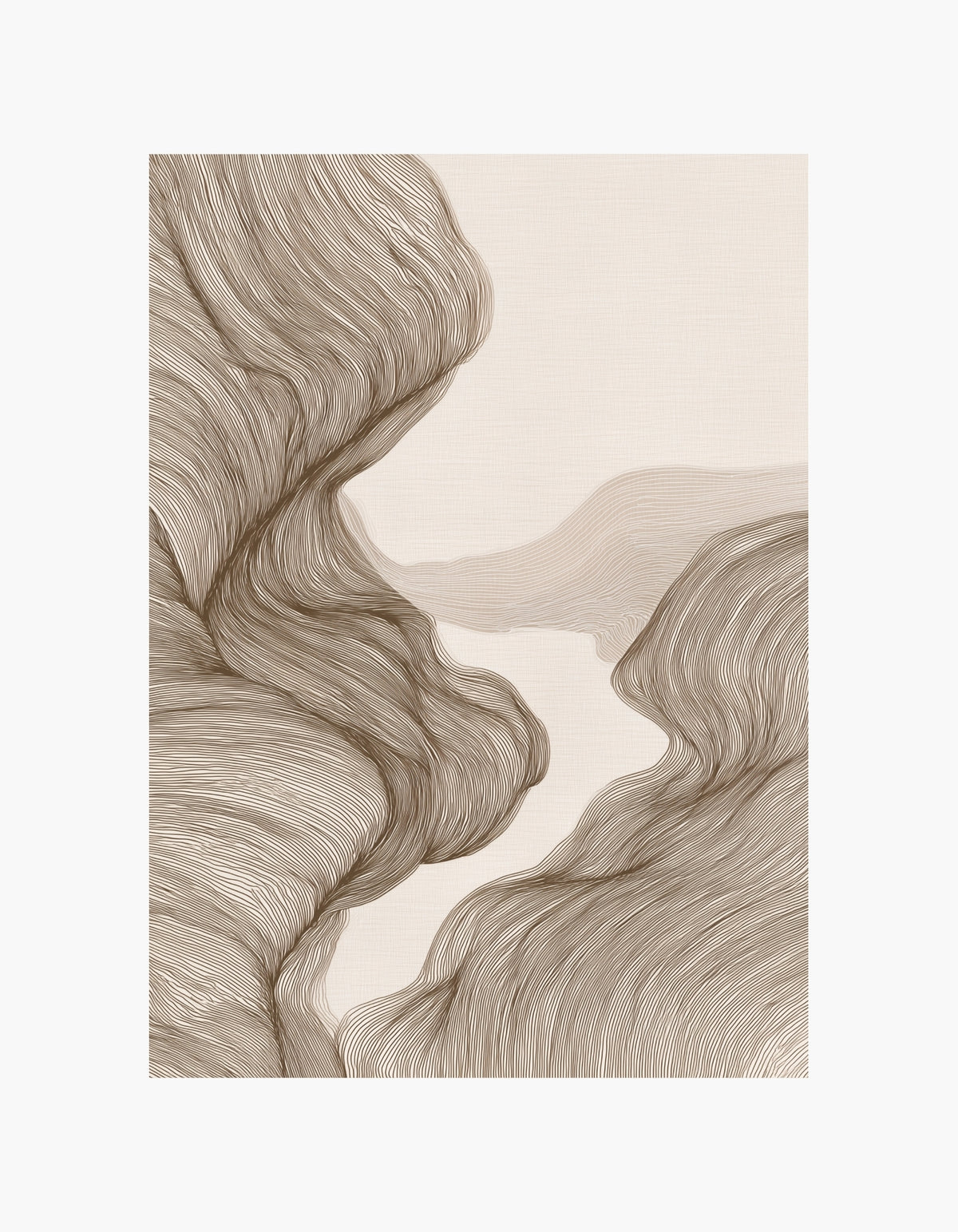 Organic Lines No.1 Poster