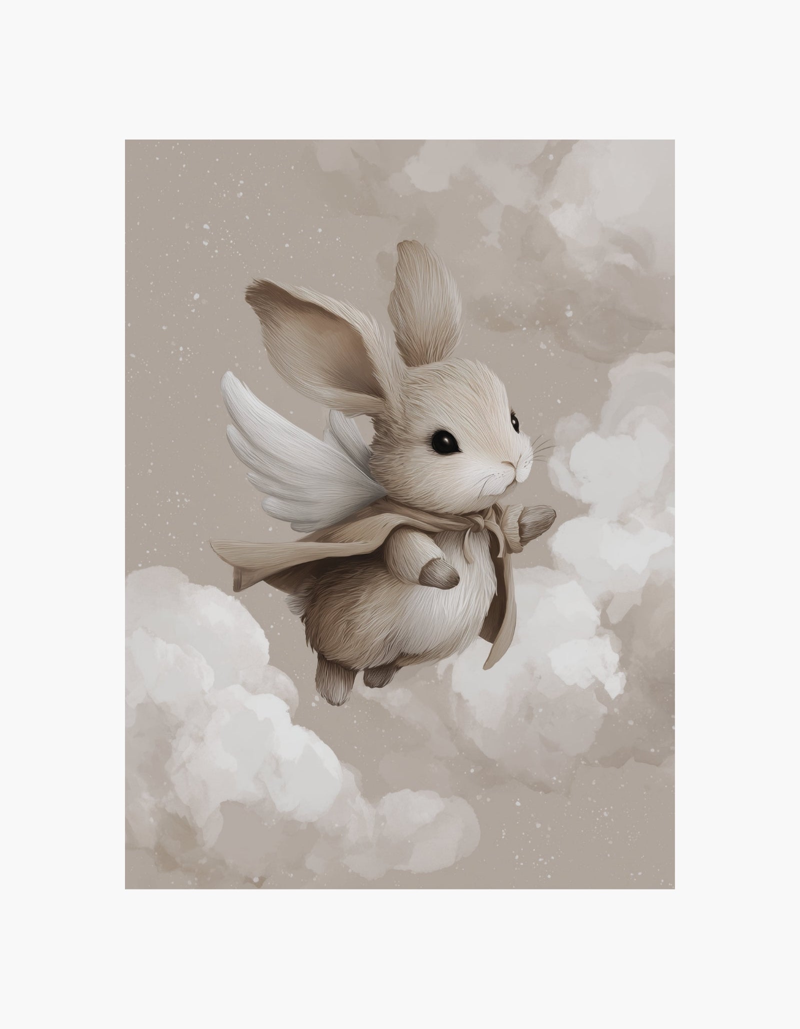 Flying Bunny Poster