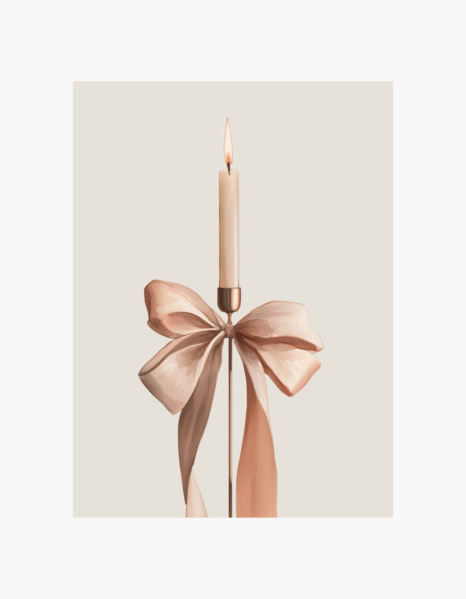 Candle Bow Poster