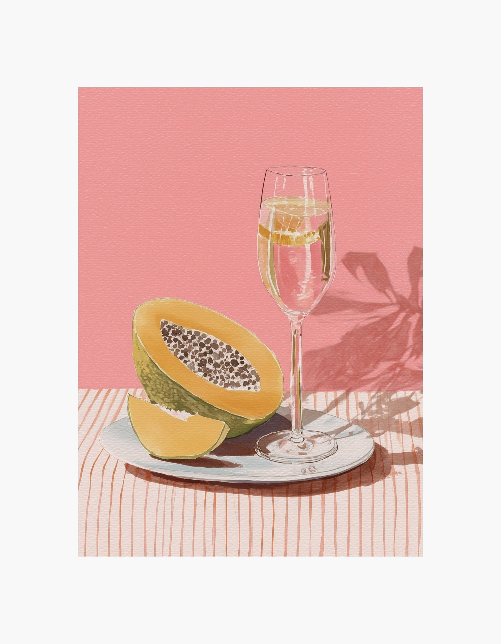 Papaya & Prosecco Poster