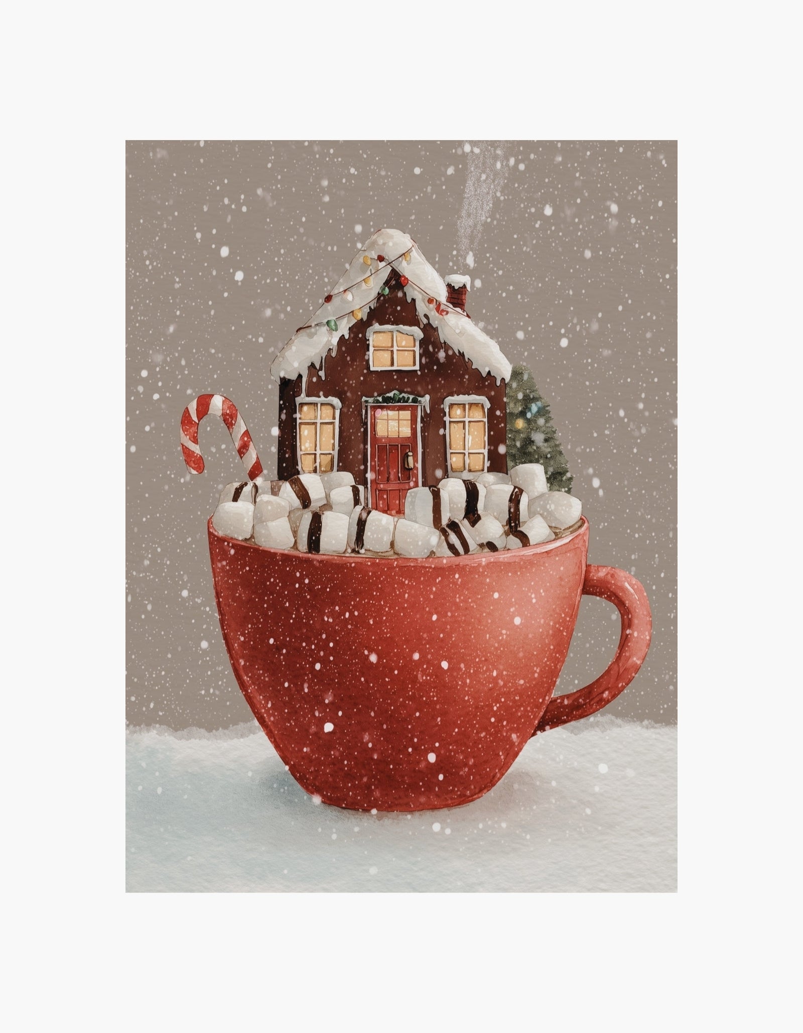 Gingerbread Cocoa House Poster