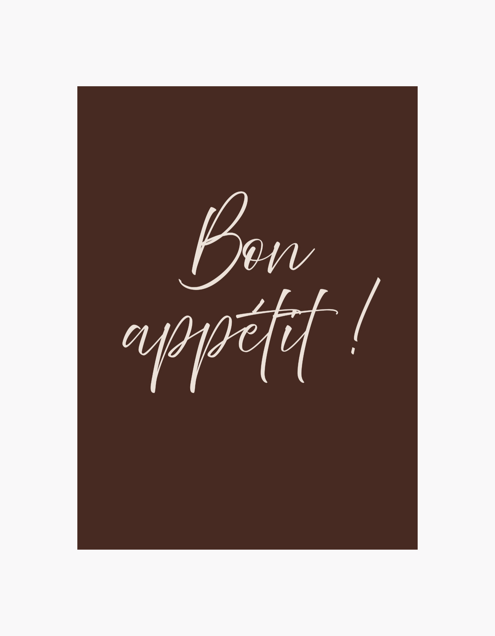 Bon Appétit Poster