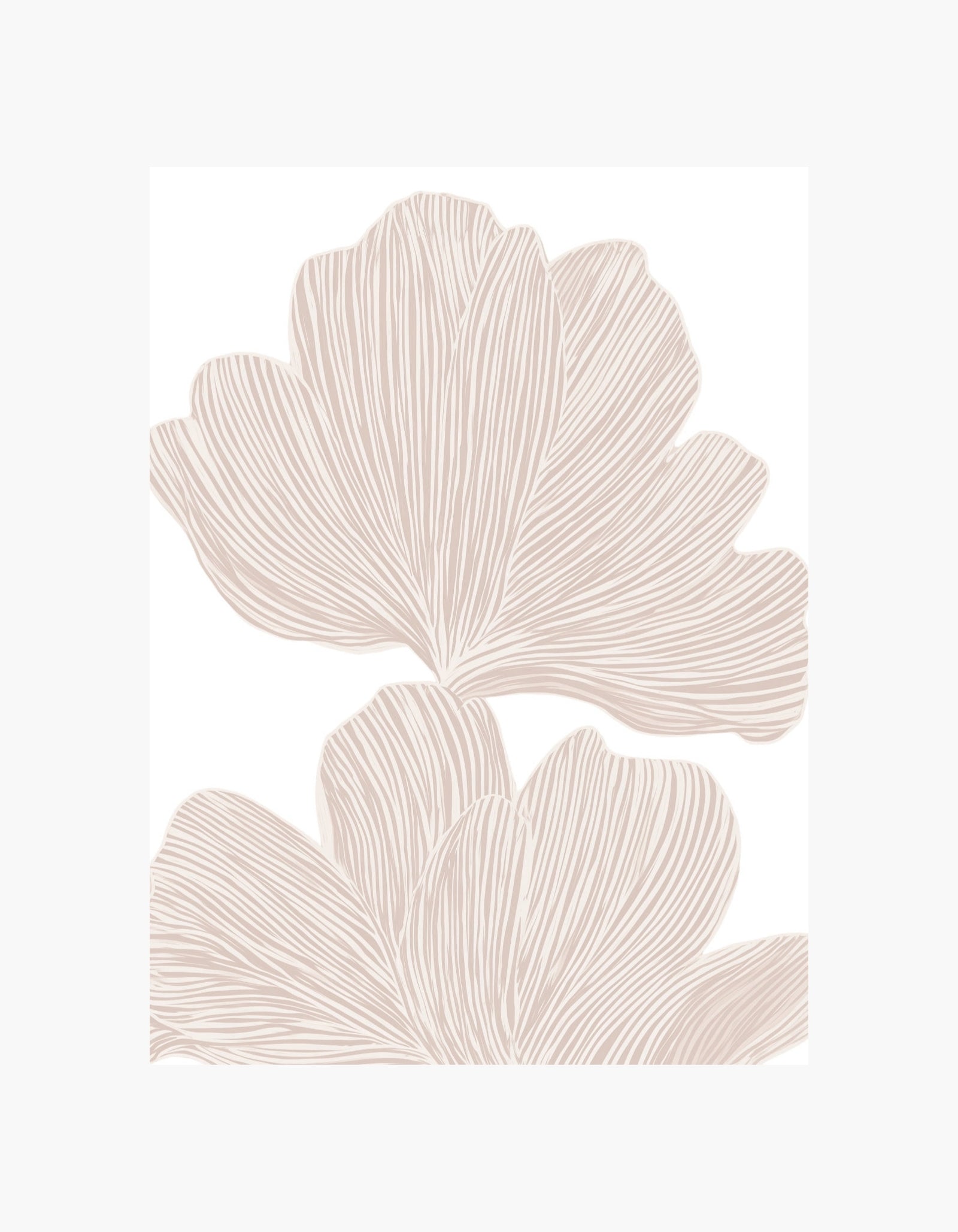 Beige Bloom No2 Poster