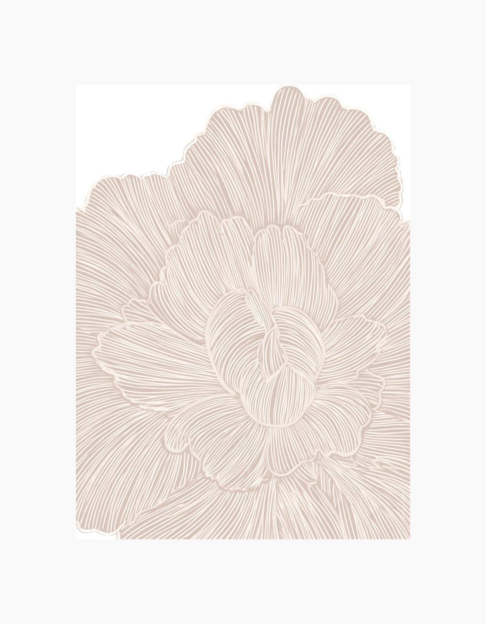 Beige Bloom No3 Poster