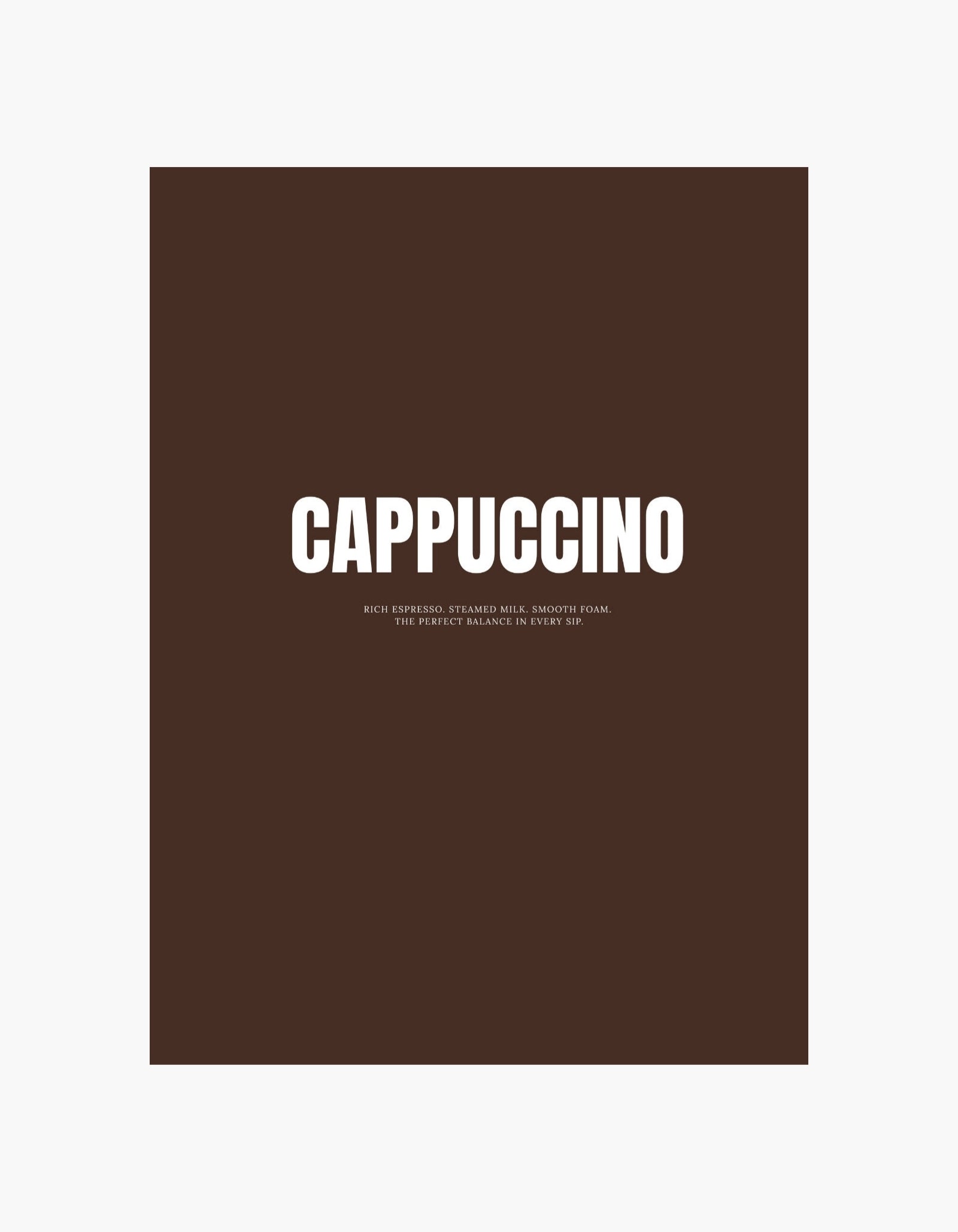 Cappuccino  Poster