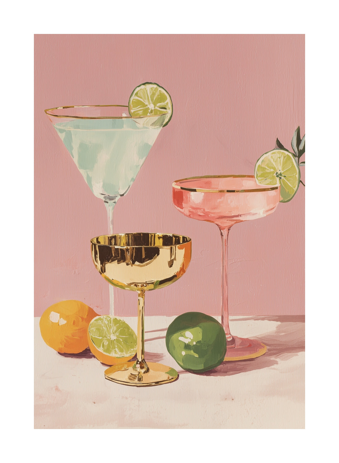 Citrus Cocktails Poster