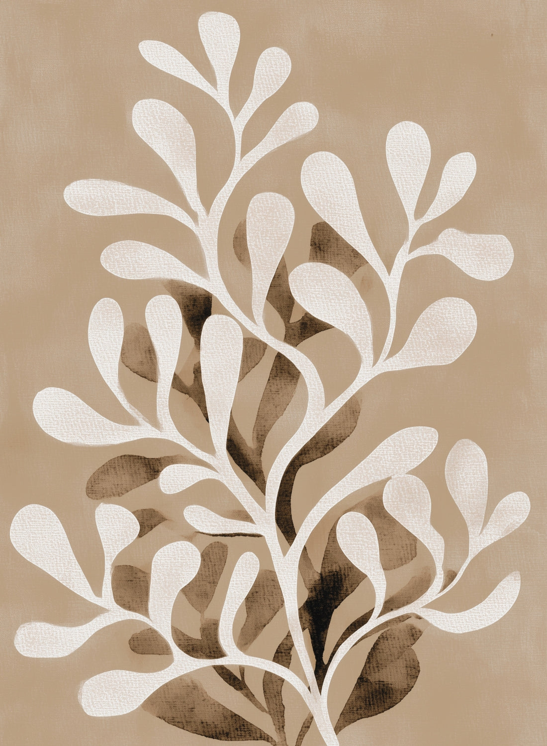 Beige Botanical Poster