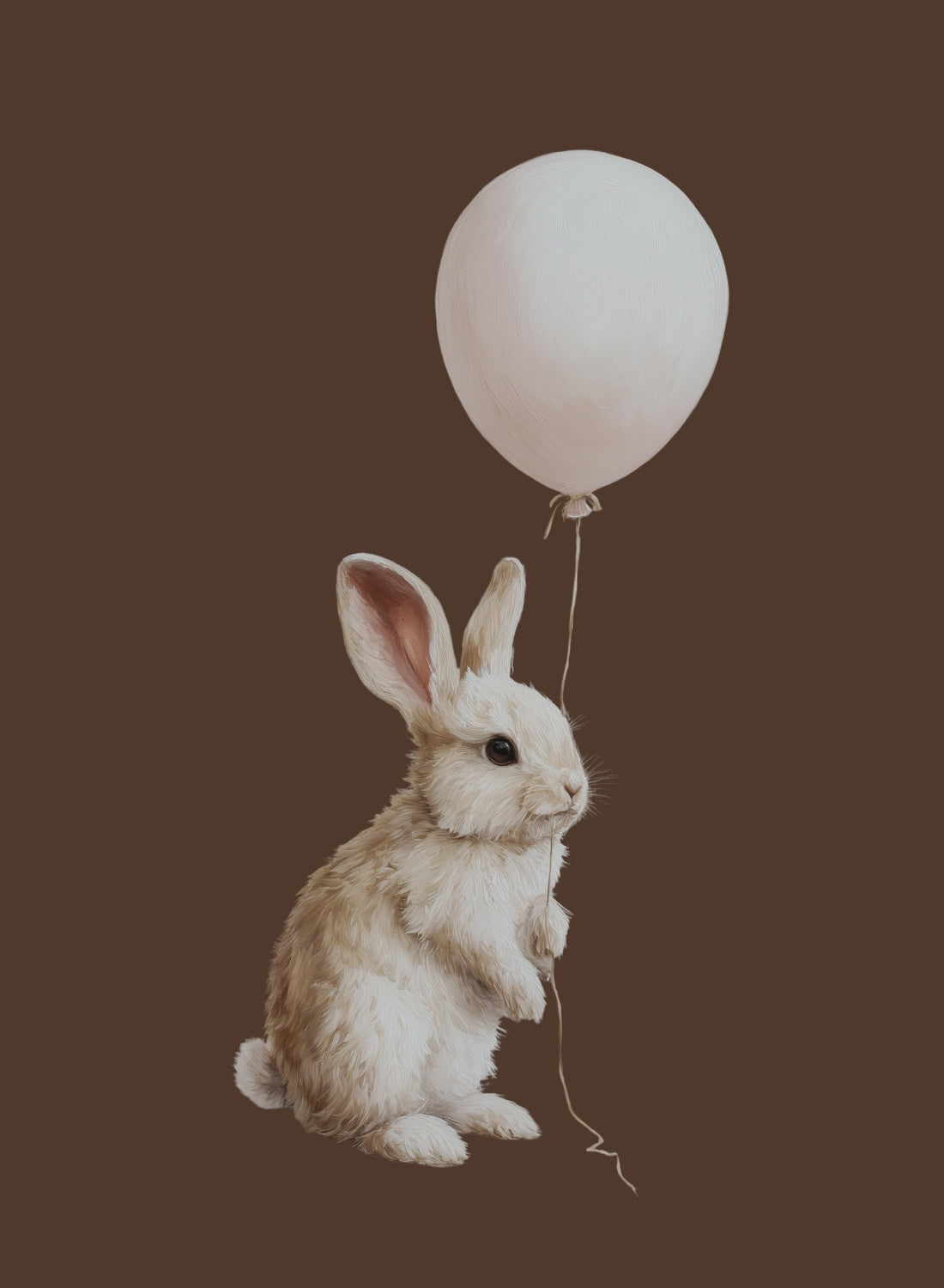 Bunny with Balloon Poster
