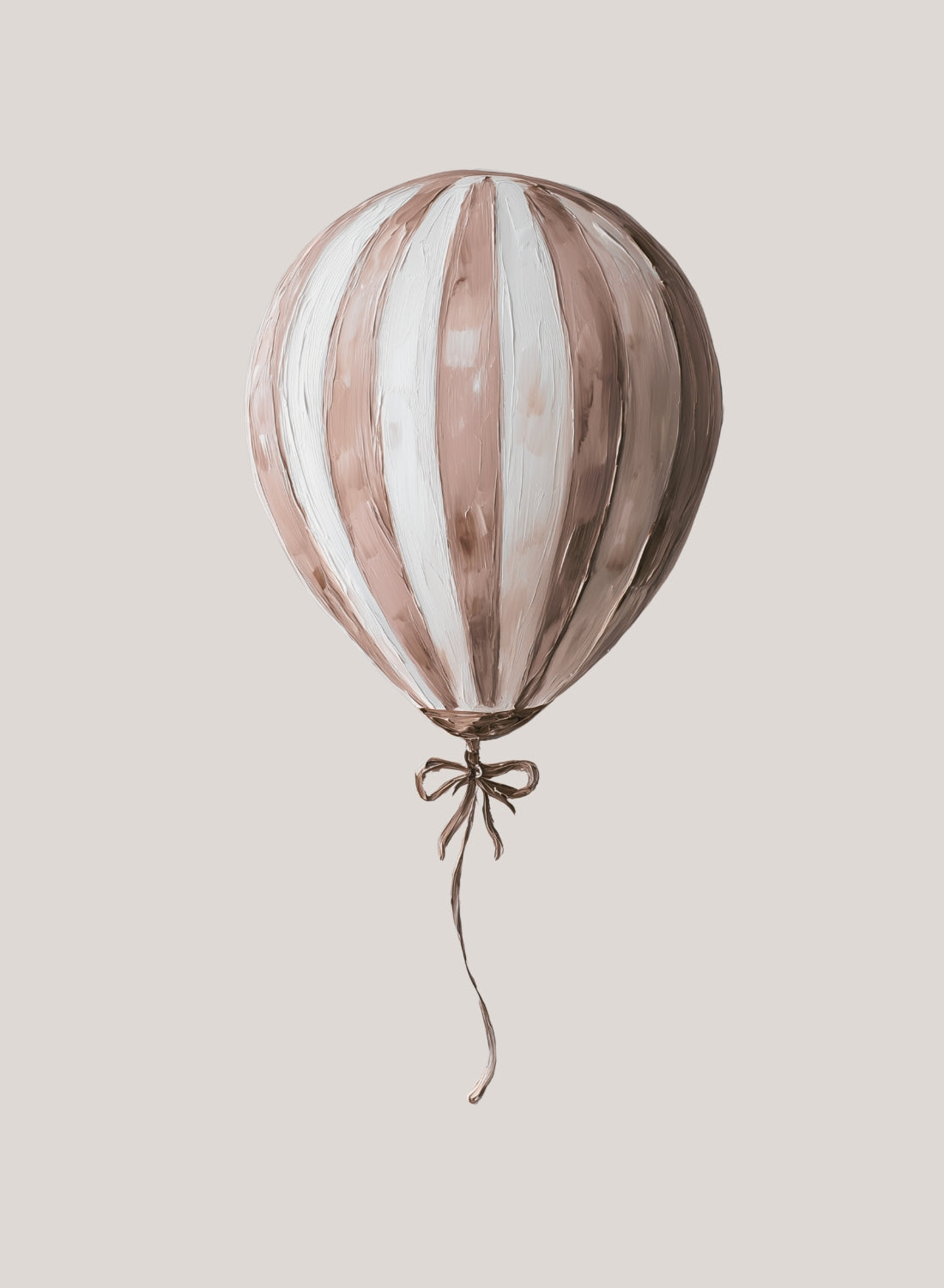 Striped Balloon Poster