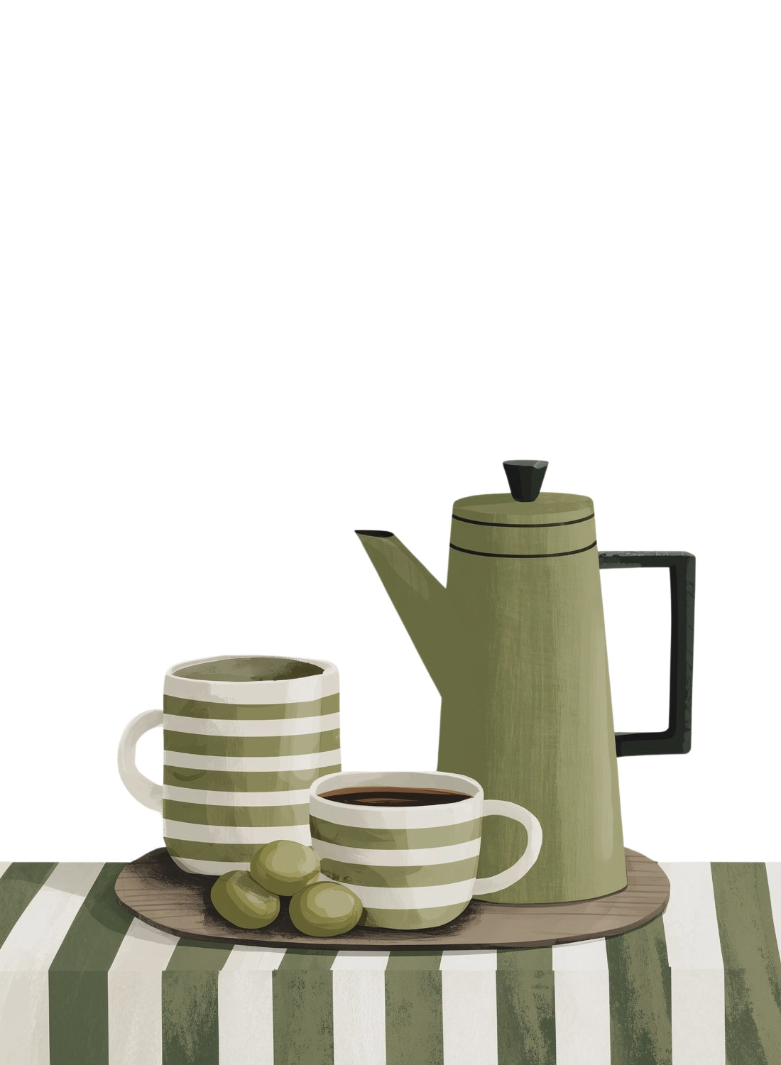 Olive Morning Poster