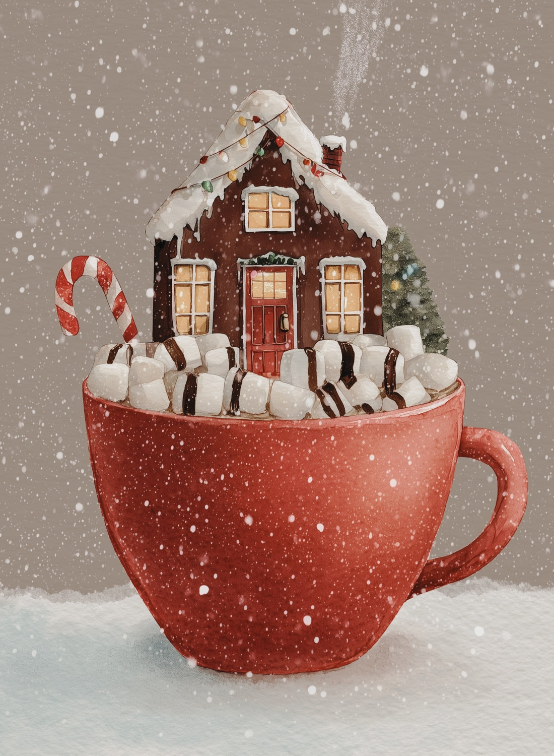 Gingerbread Cocoa House Poster