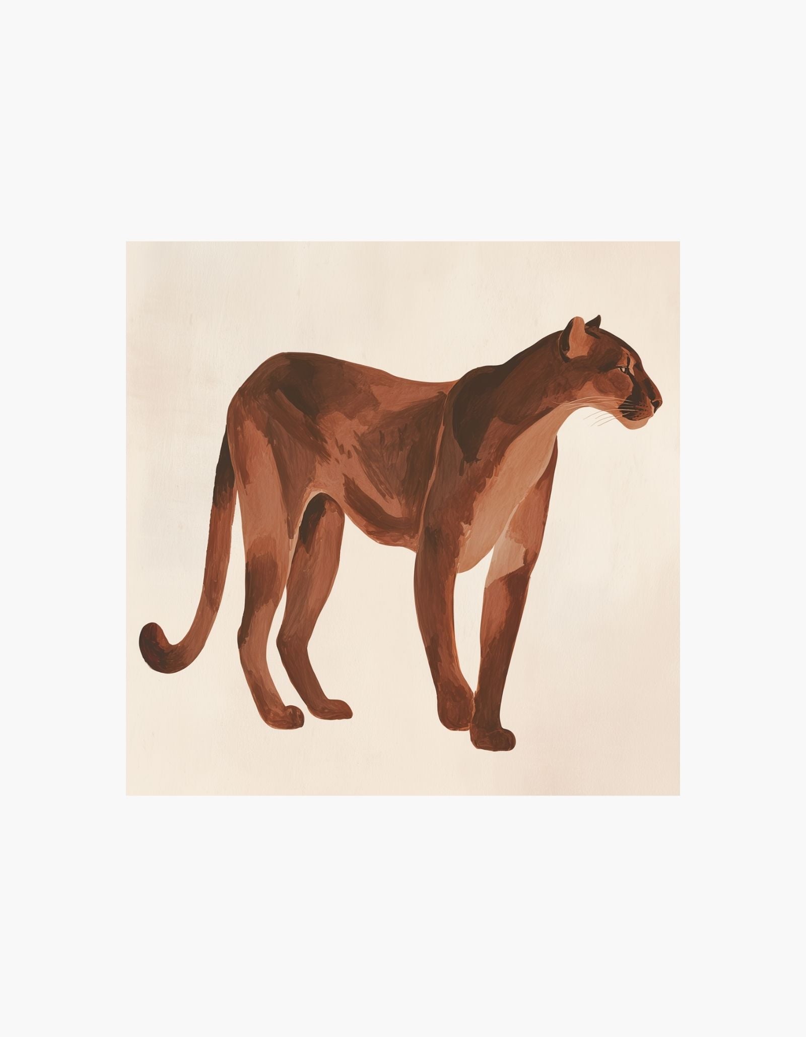 Minimal Leopard Poster