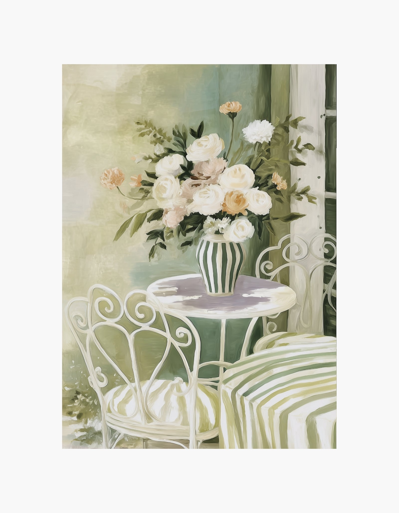Garden Morning Flowers Poster