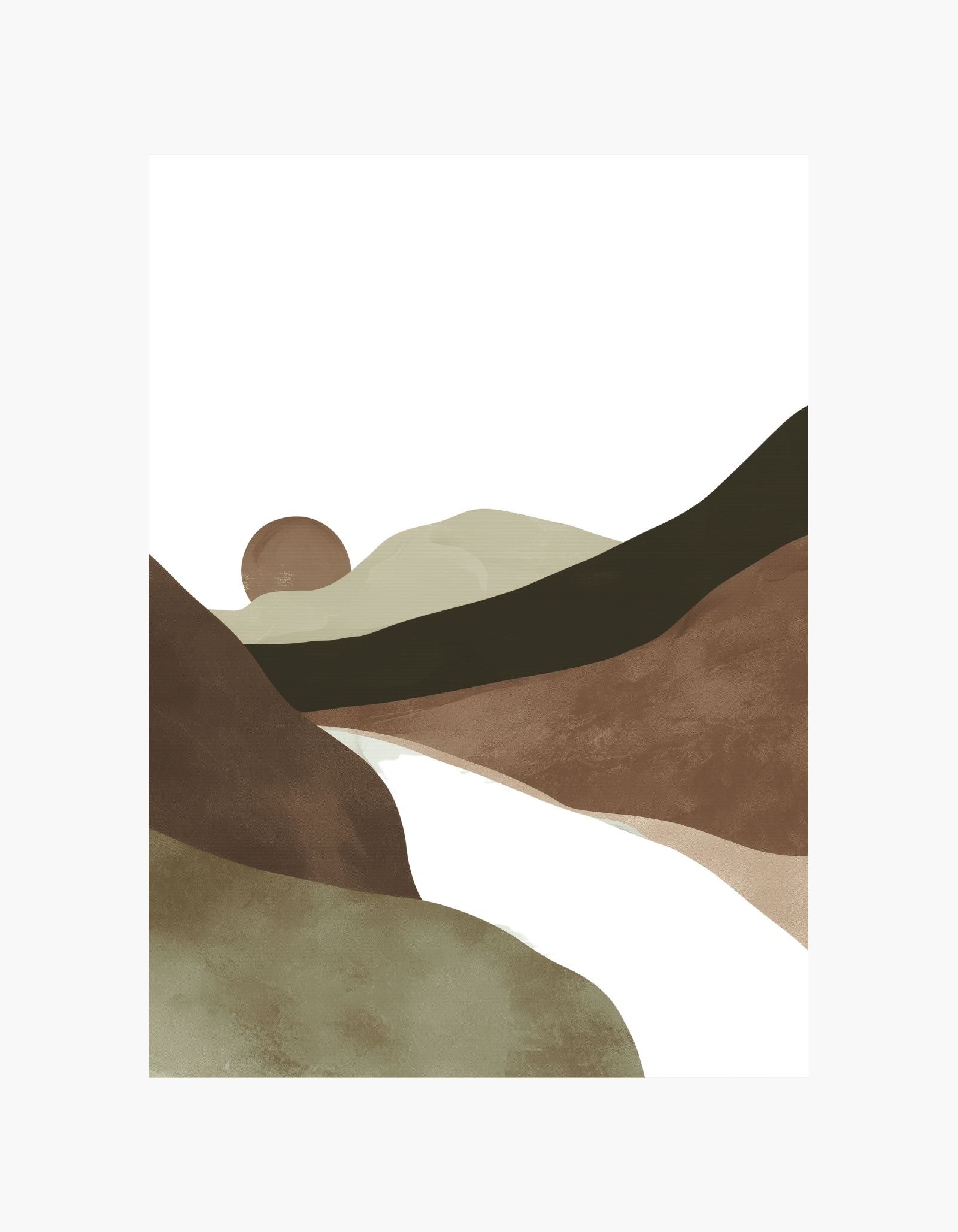 Abstract Landscape Poster