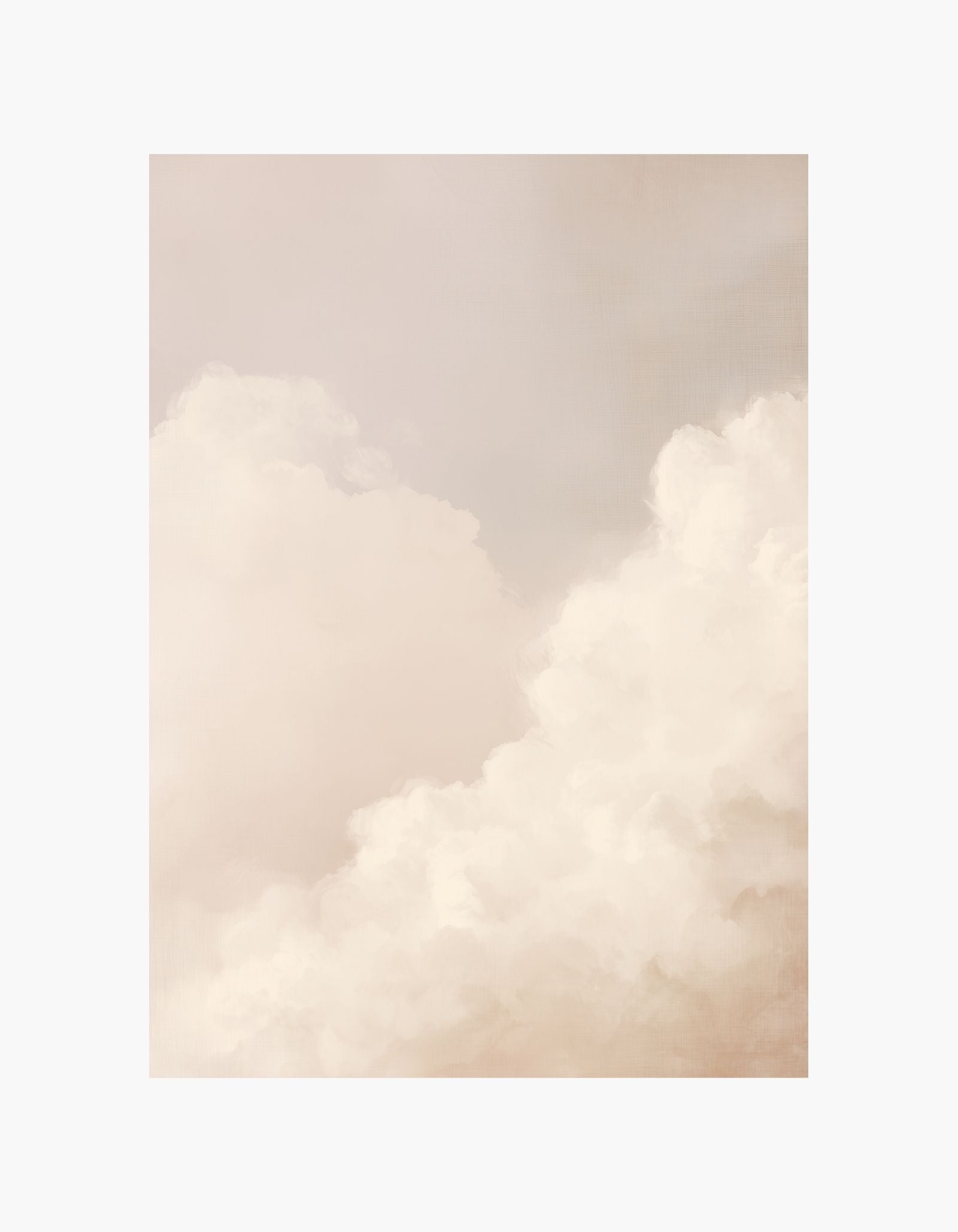 Soft Beige Clouds Poster